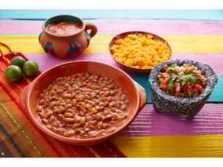 Refried Beans and Spanish Rice