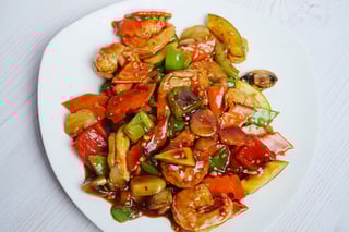 Shrimp in Garlic Sauce Dinner 鱼香虾