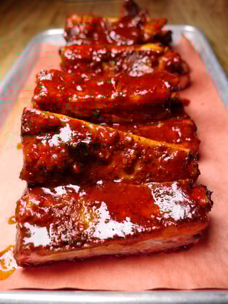 Sticky Glazed Ribs (Half Rack)