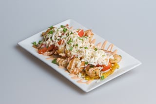 Fried Green Plantains with Shrimp