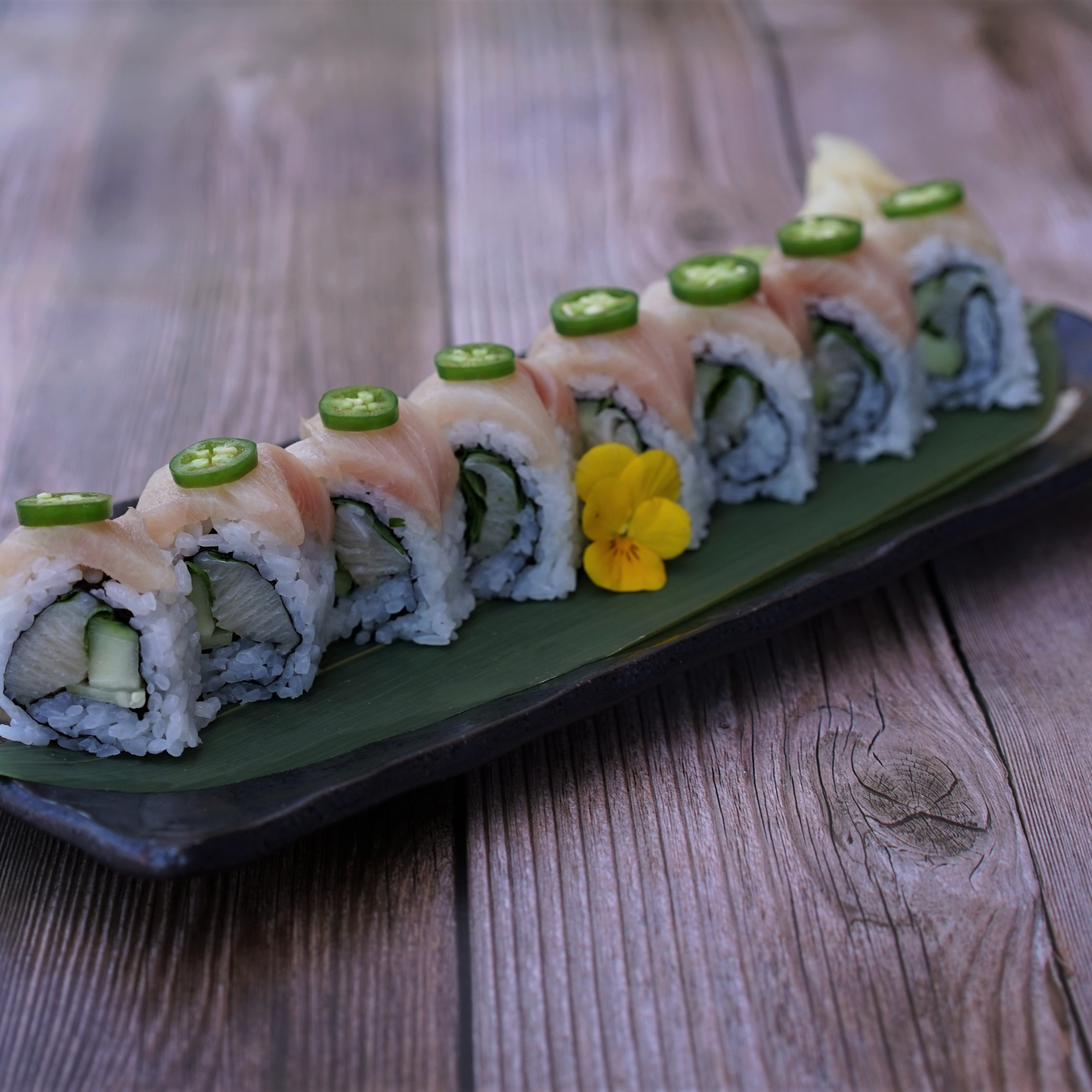 Yellowtail Cilantro Roll.