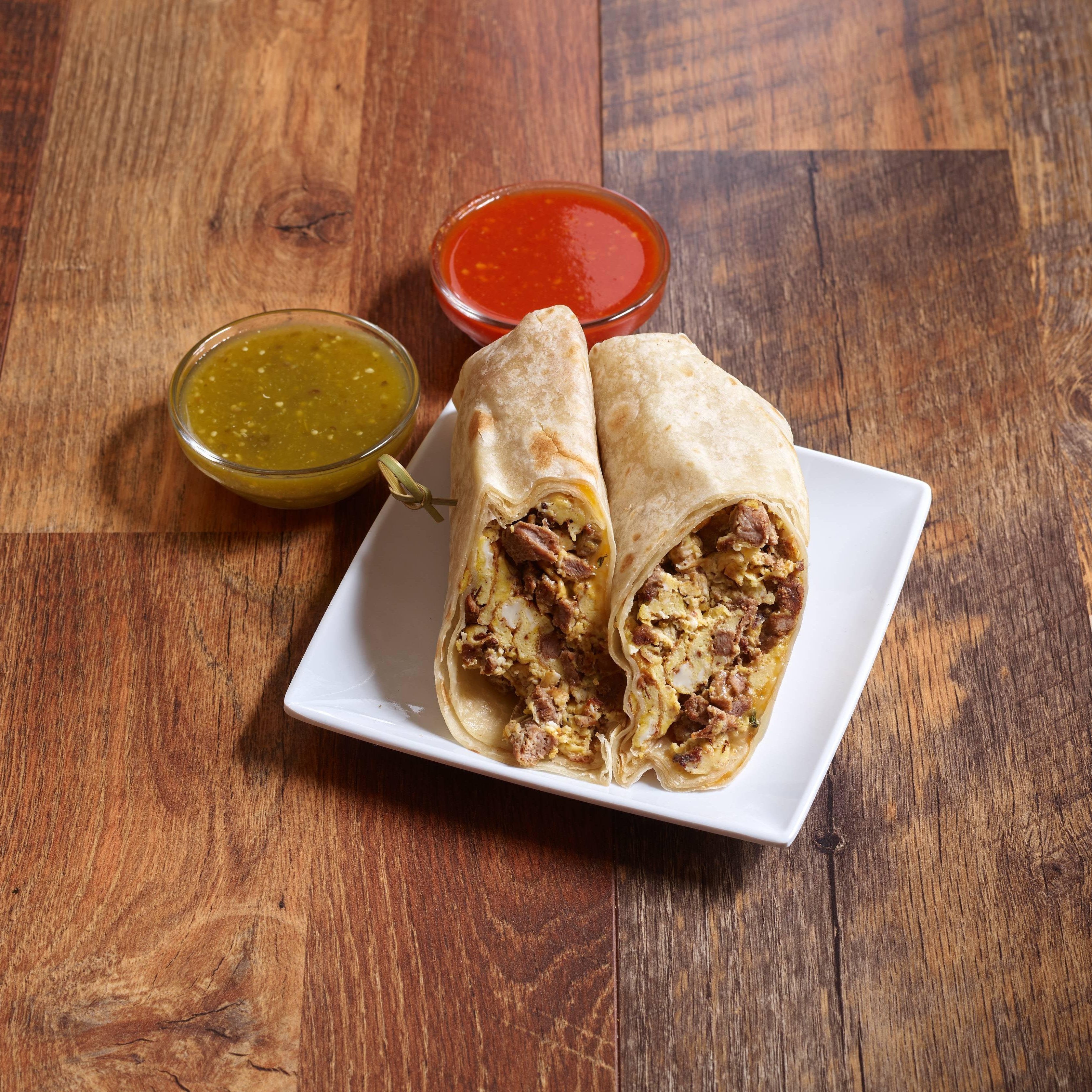 Machaca Breakfast Burrito.