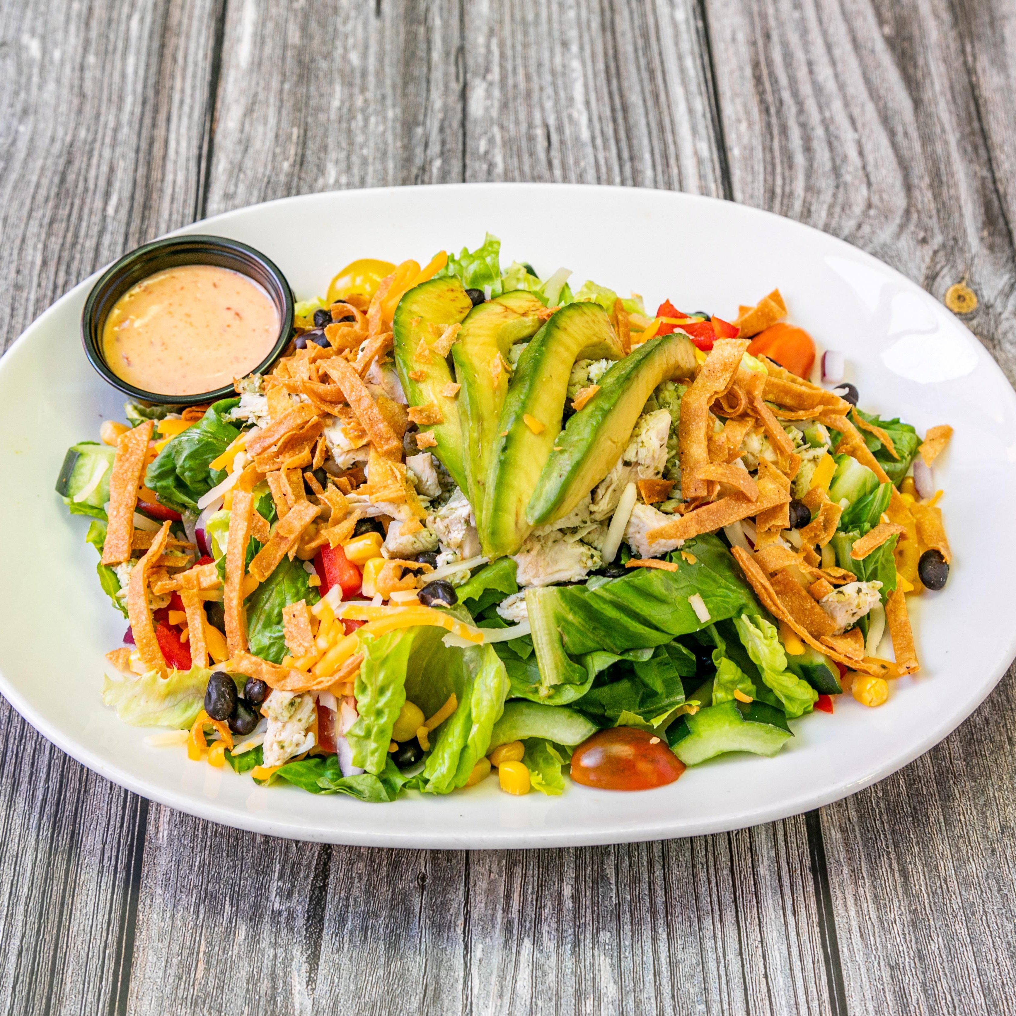 Half Southwest salad.