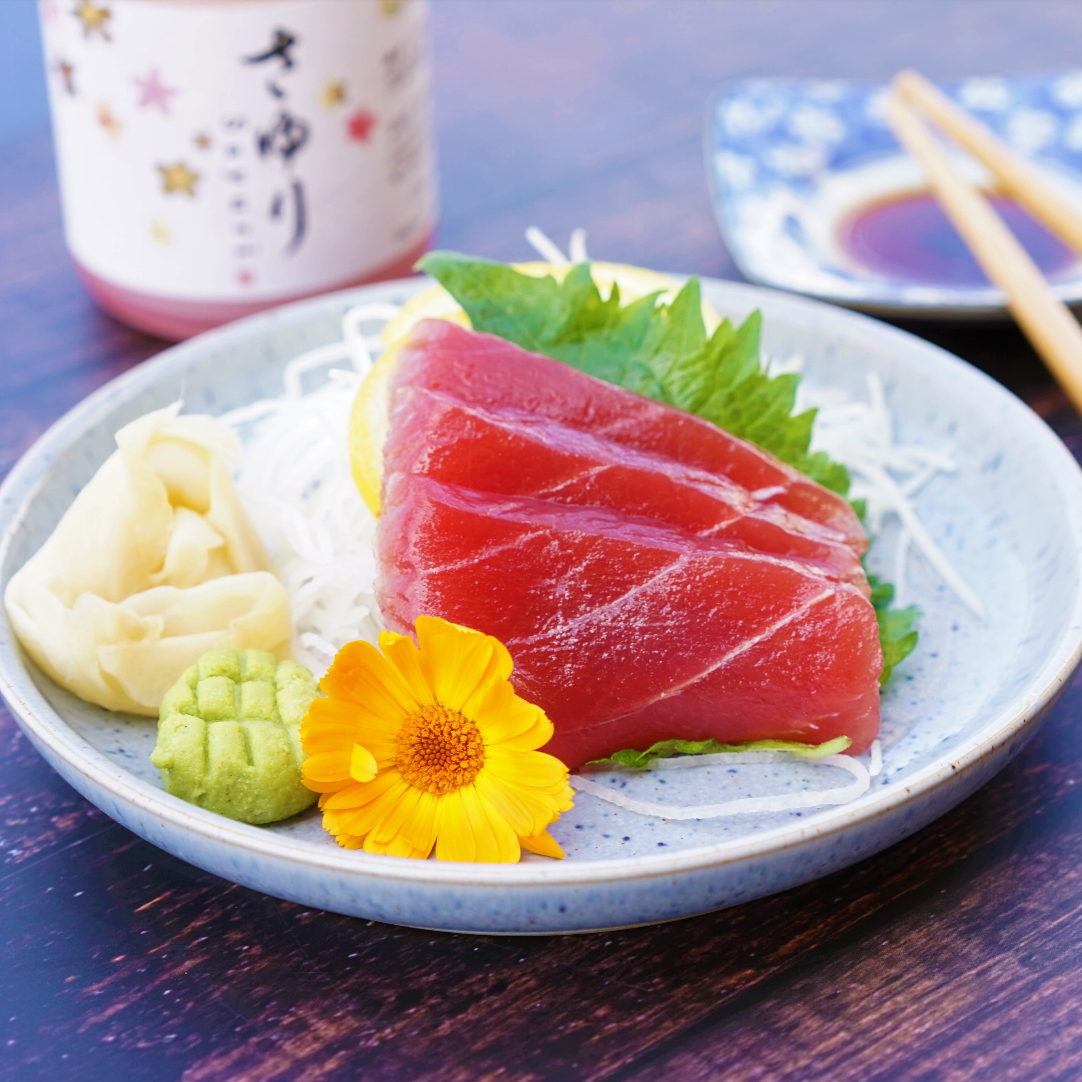 Bluefin Tuna Sashimi.