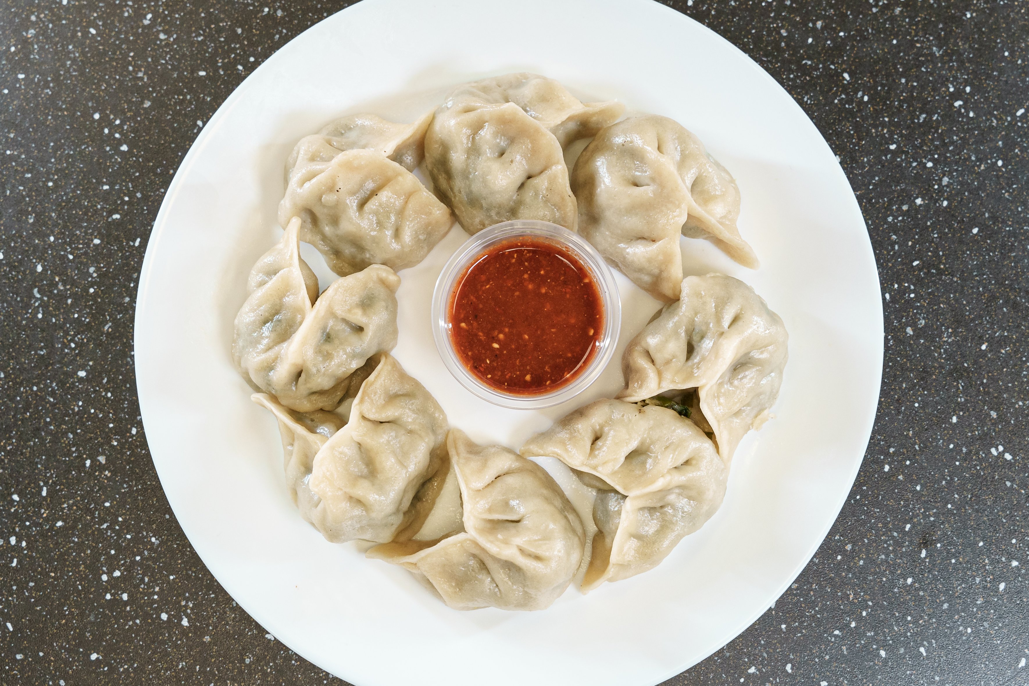 Vegan Chives and Potato Momo