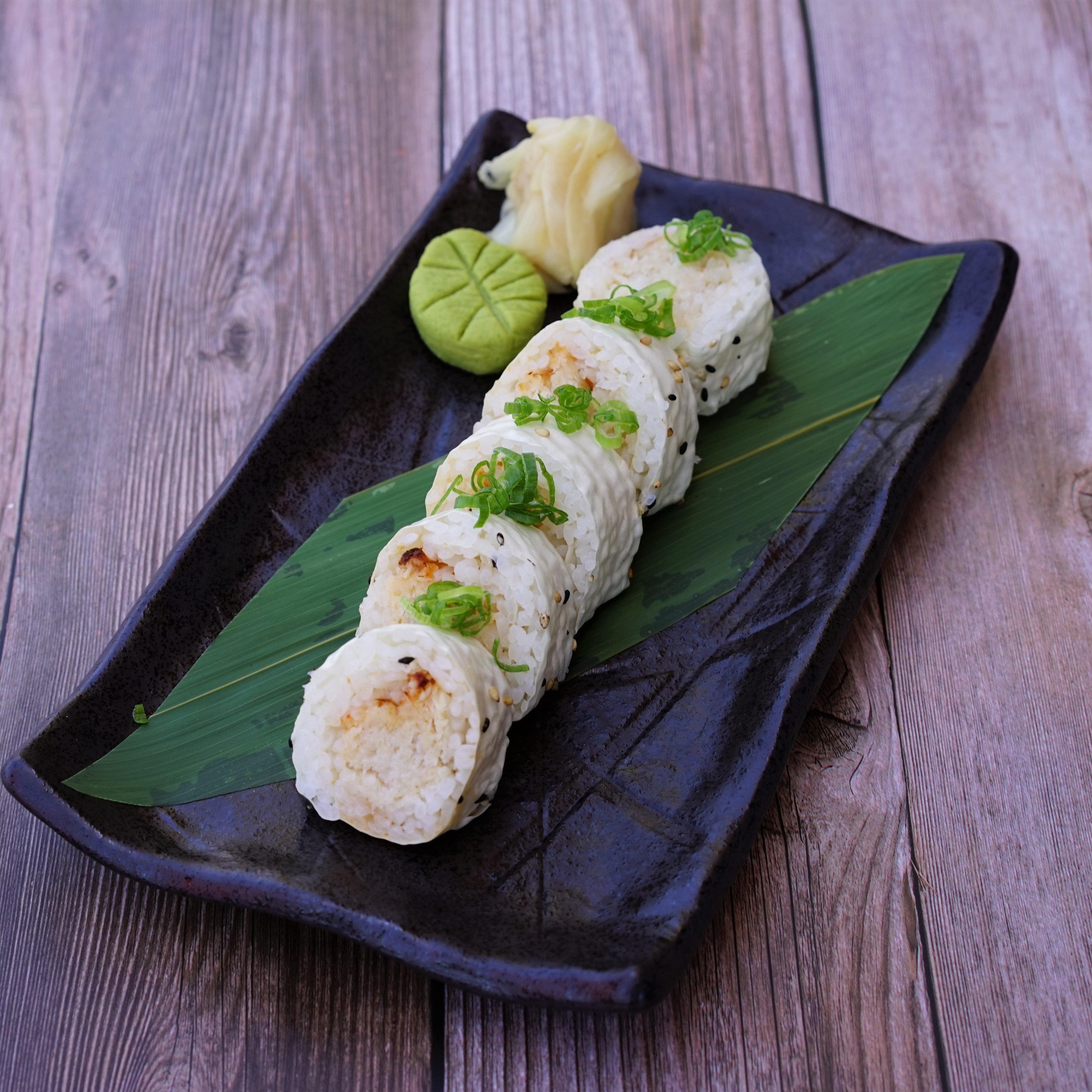 Baked Blue Crab Roll.