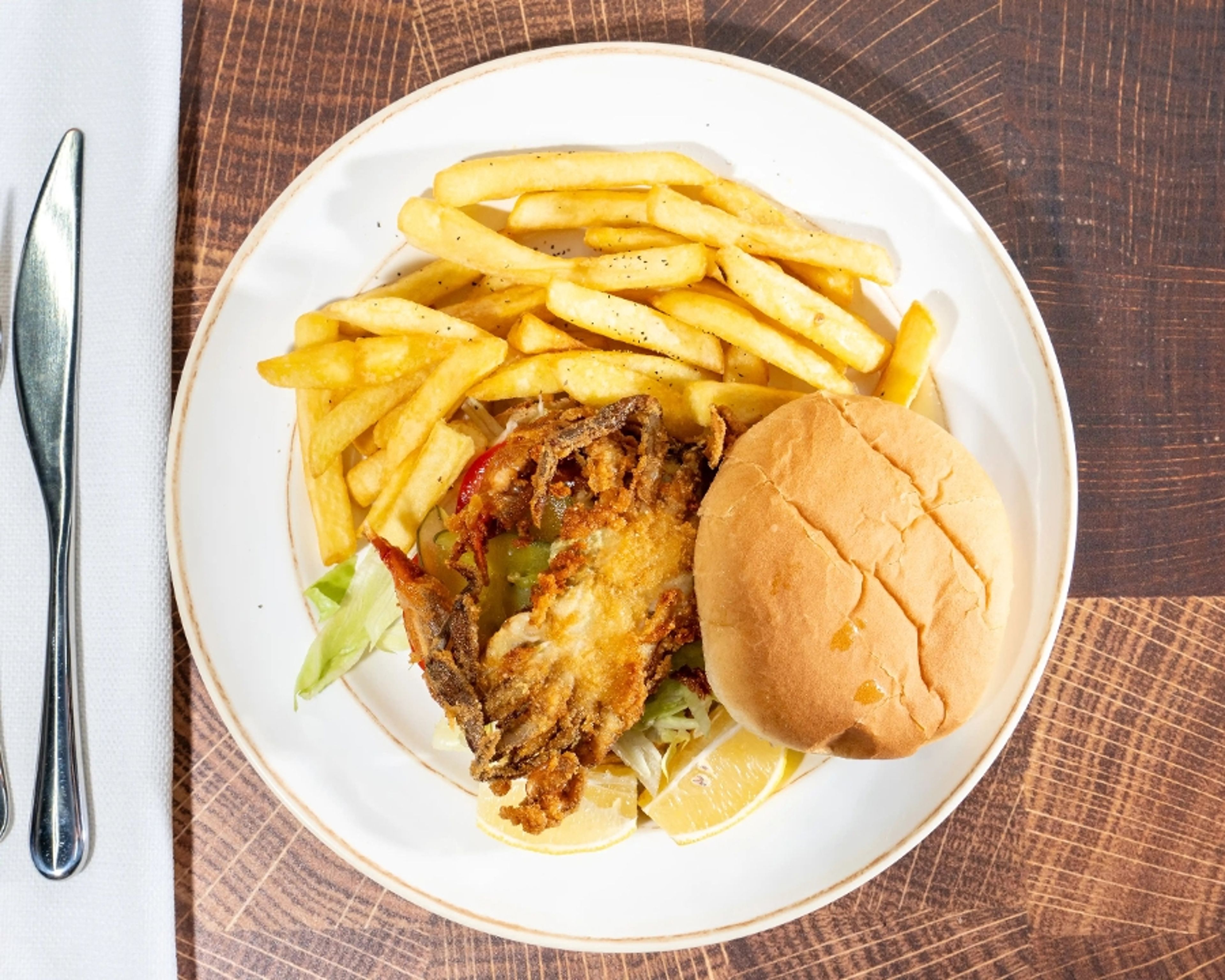 Soft Shell Crab Sandwich.