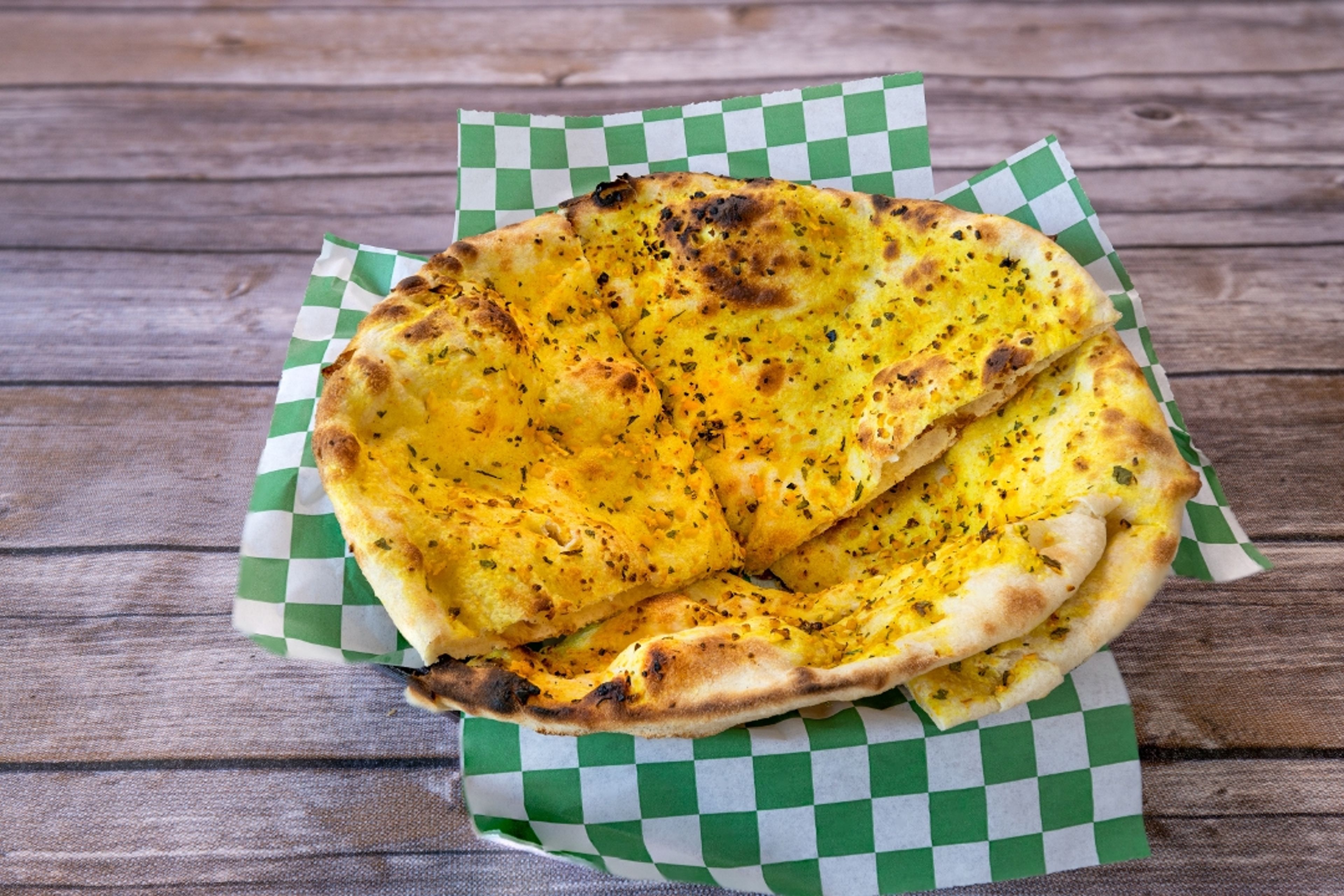 Garlic Basil Naan.
