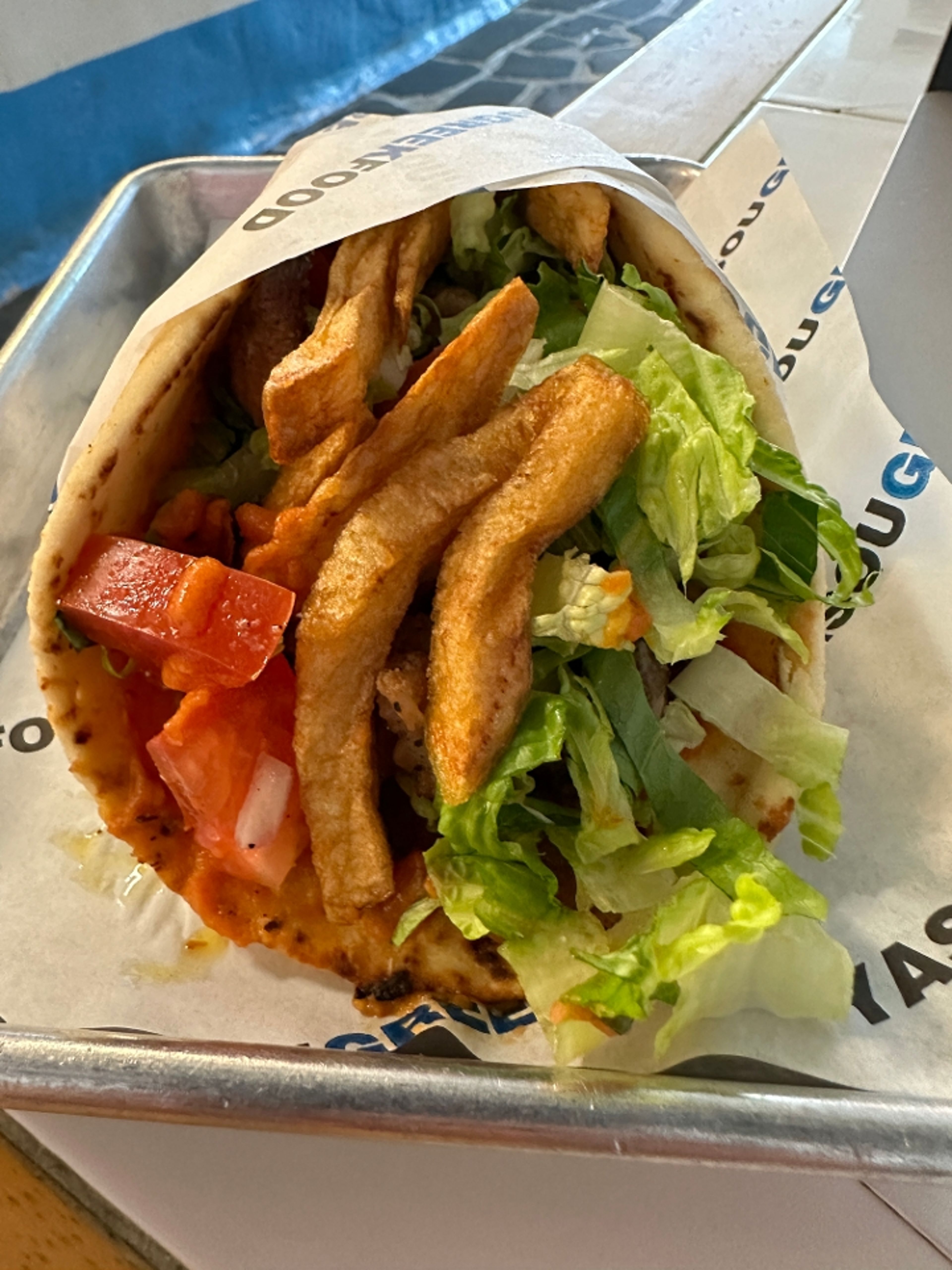 Beef & Lamb Gyro Pita.