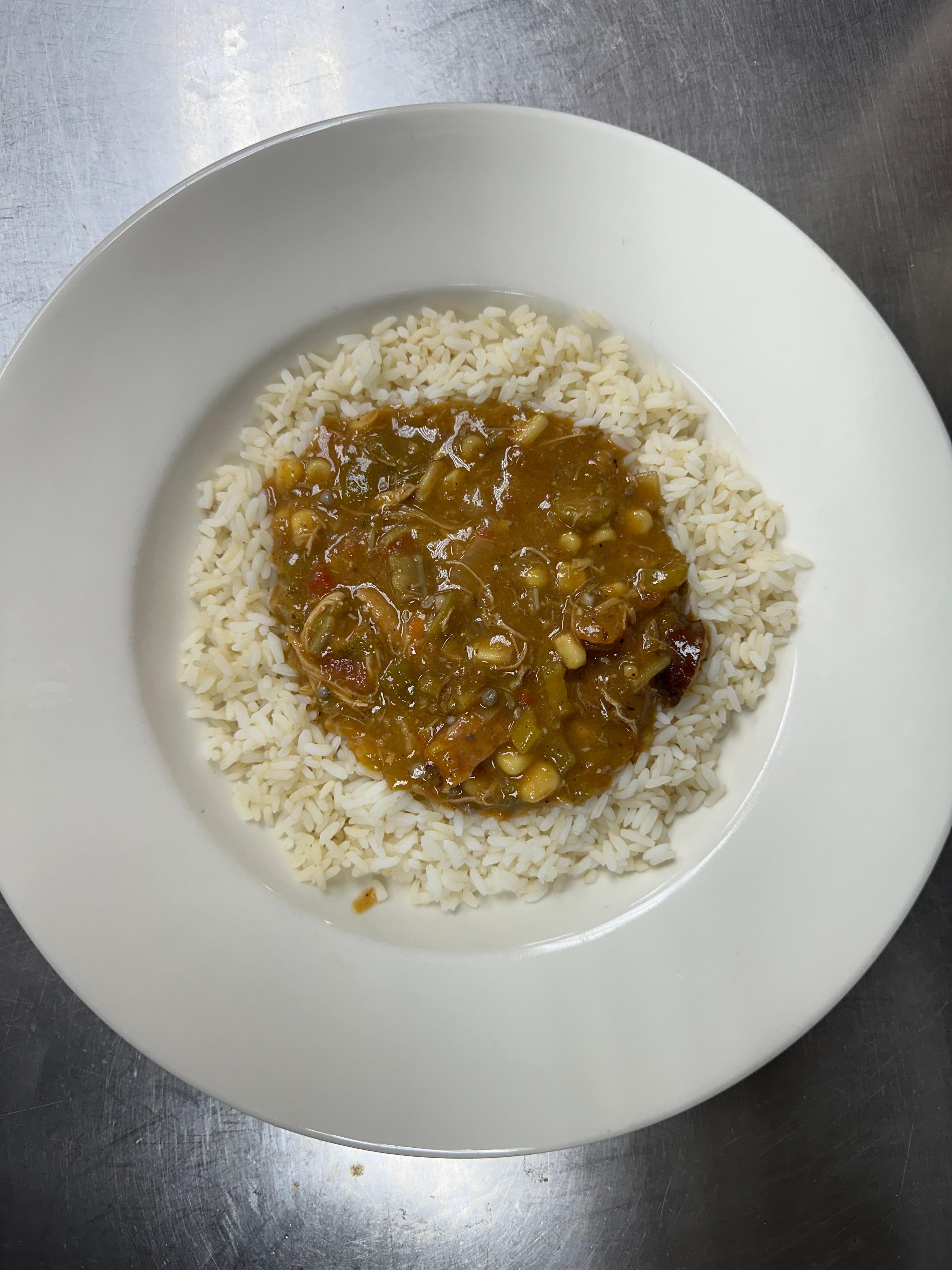 White Rice & Gumbo.