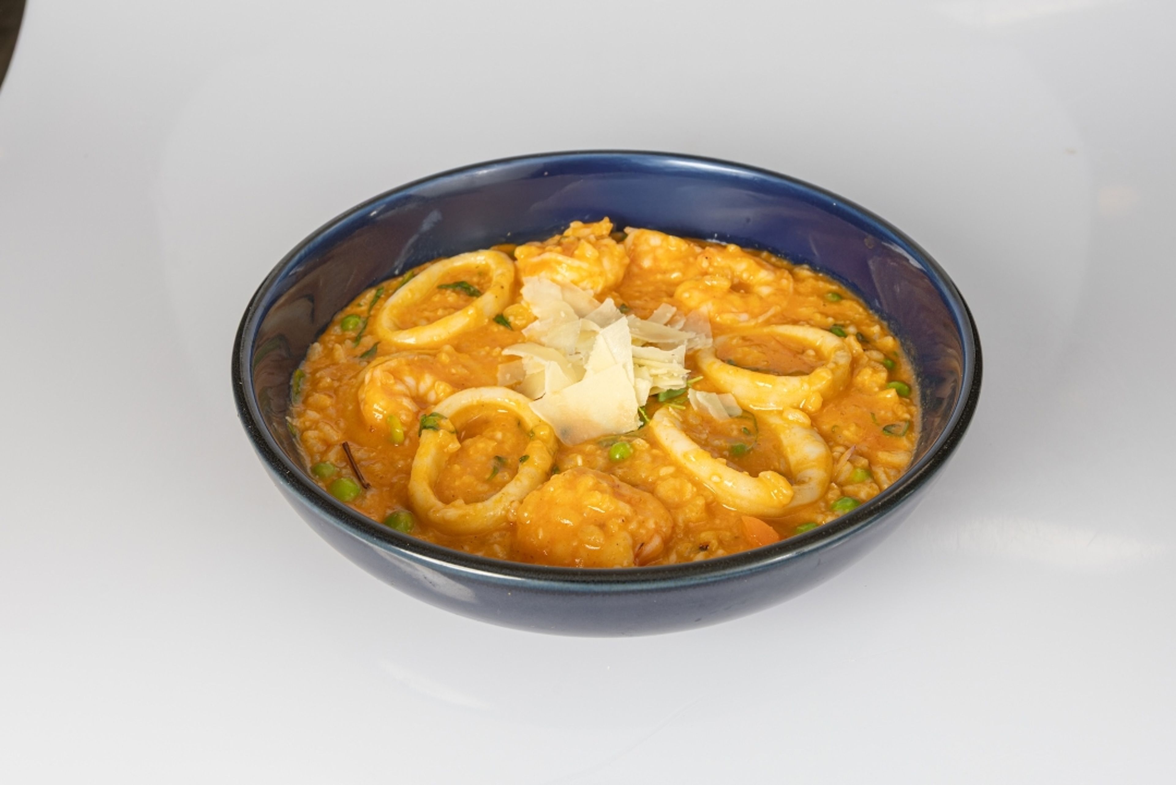 Arroz Mariscos cremoso.