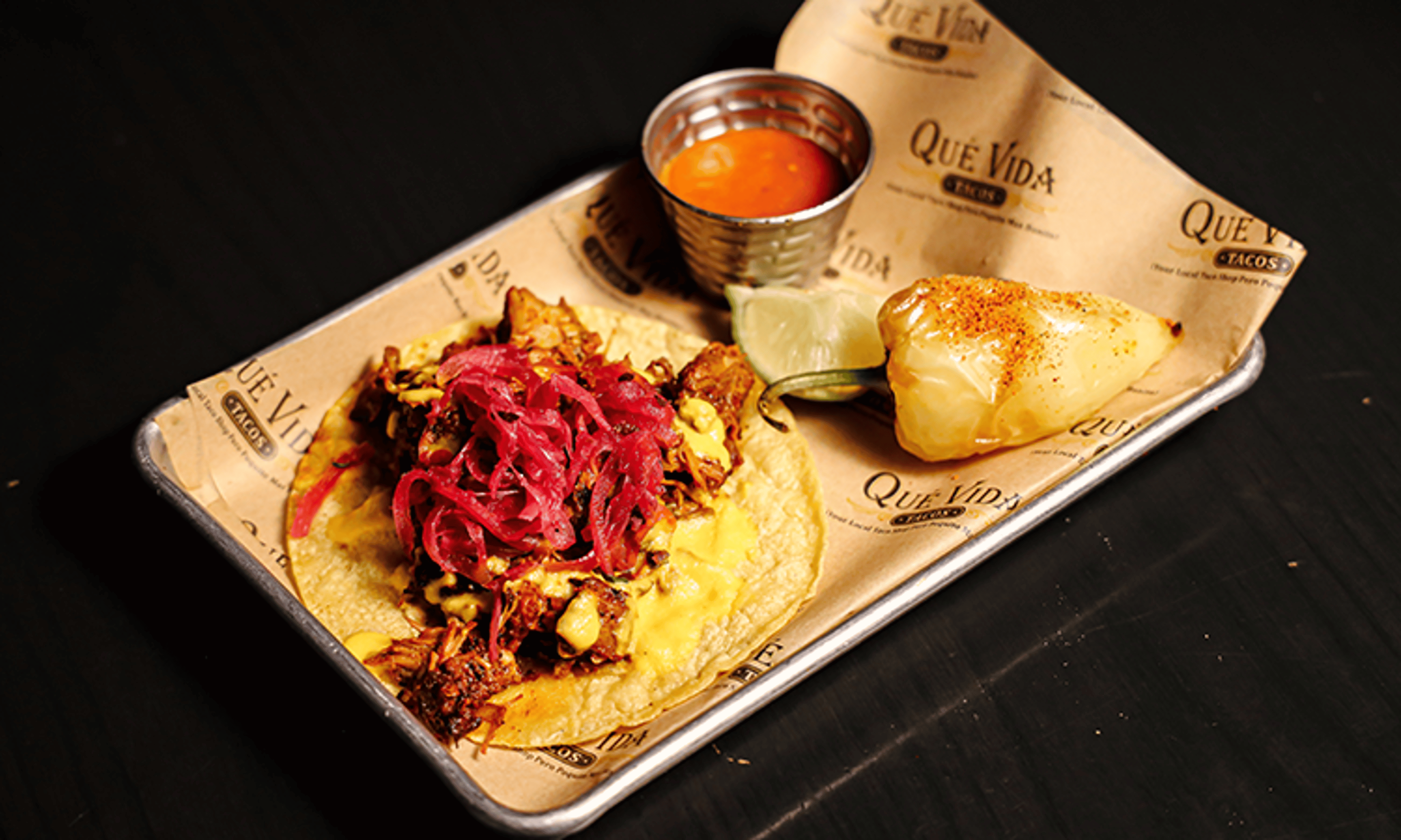 #4 Cochinita Pibil Taco.