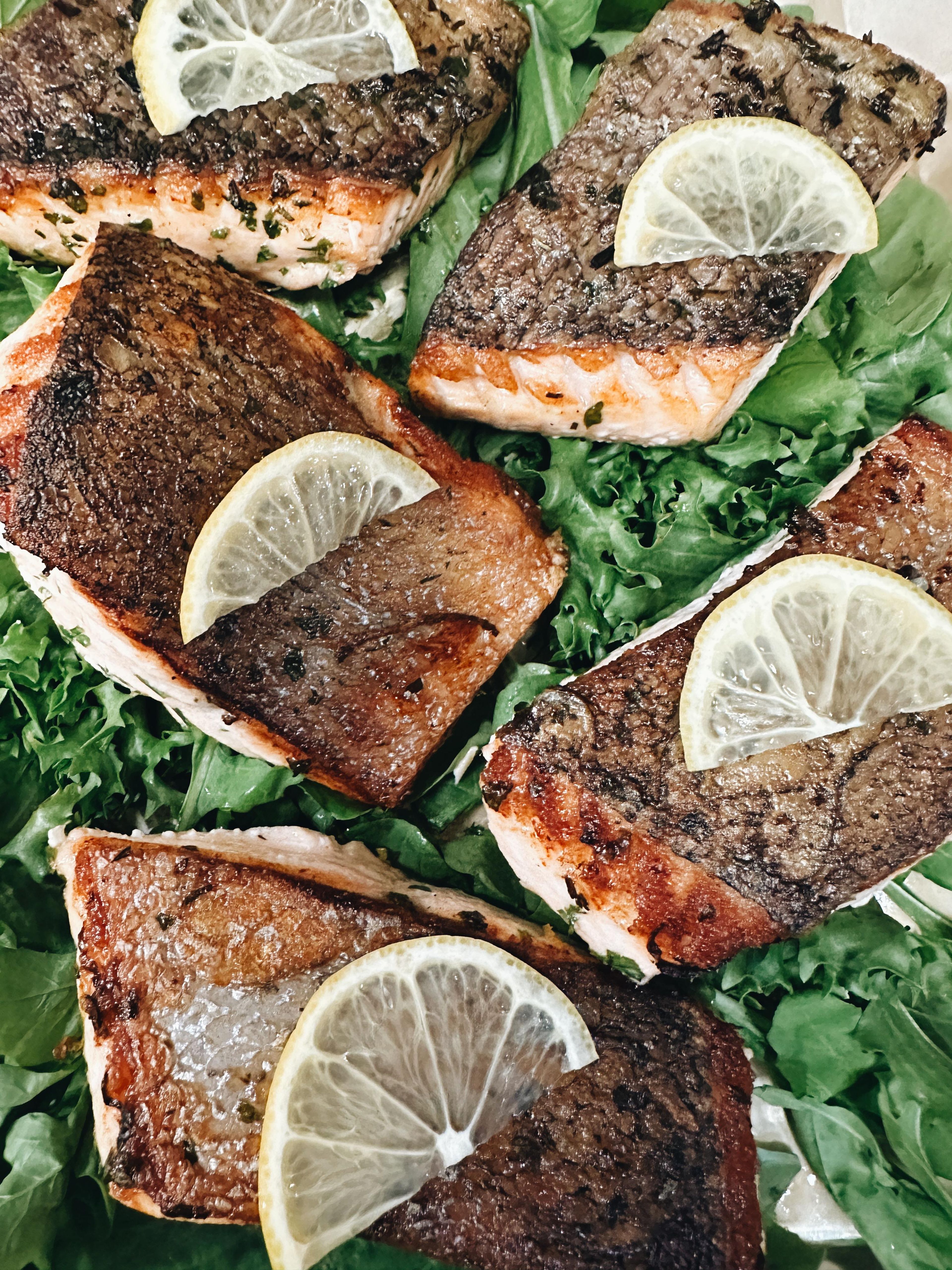 Roasted Scottish Salmon.