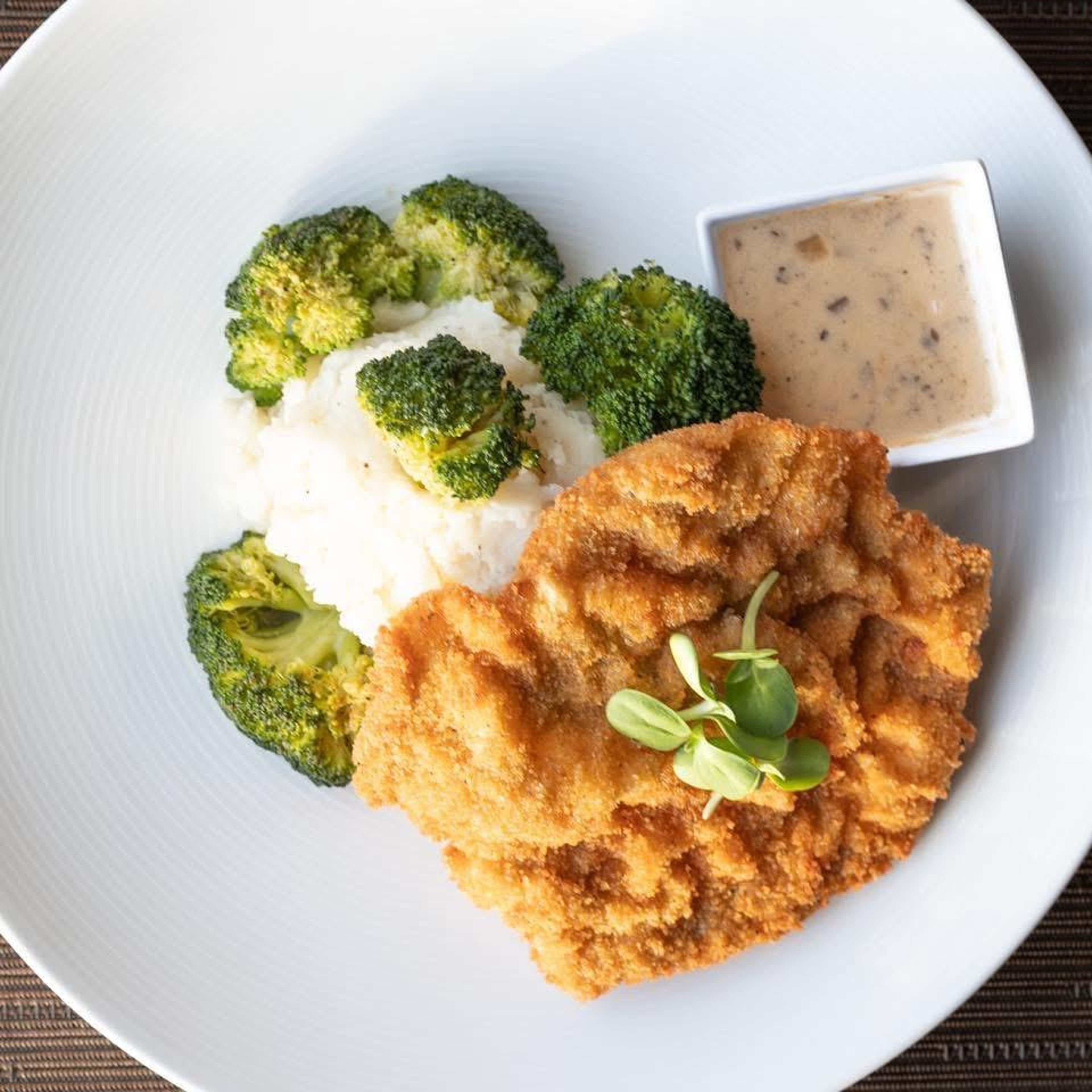 Veal schnitzel.