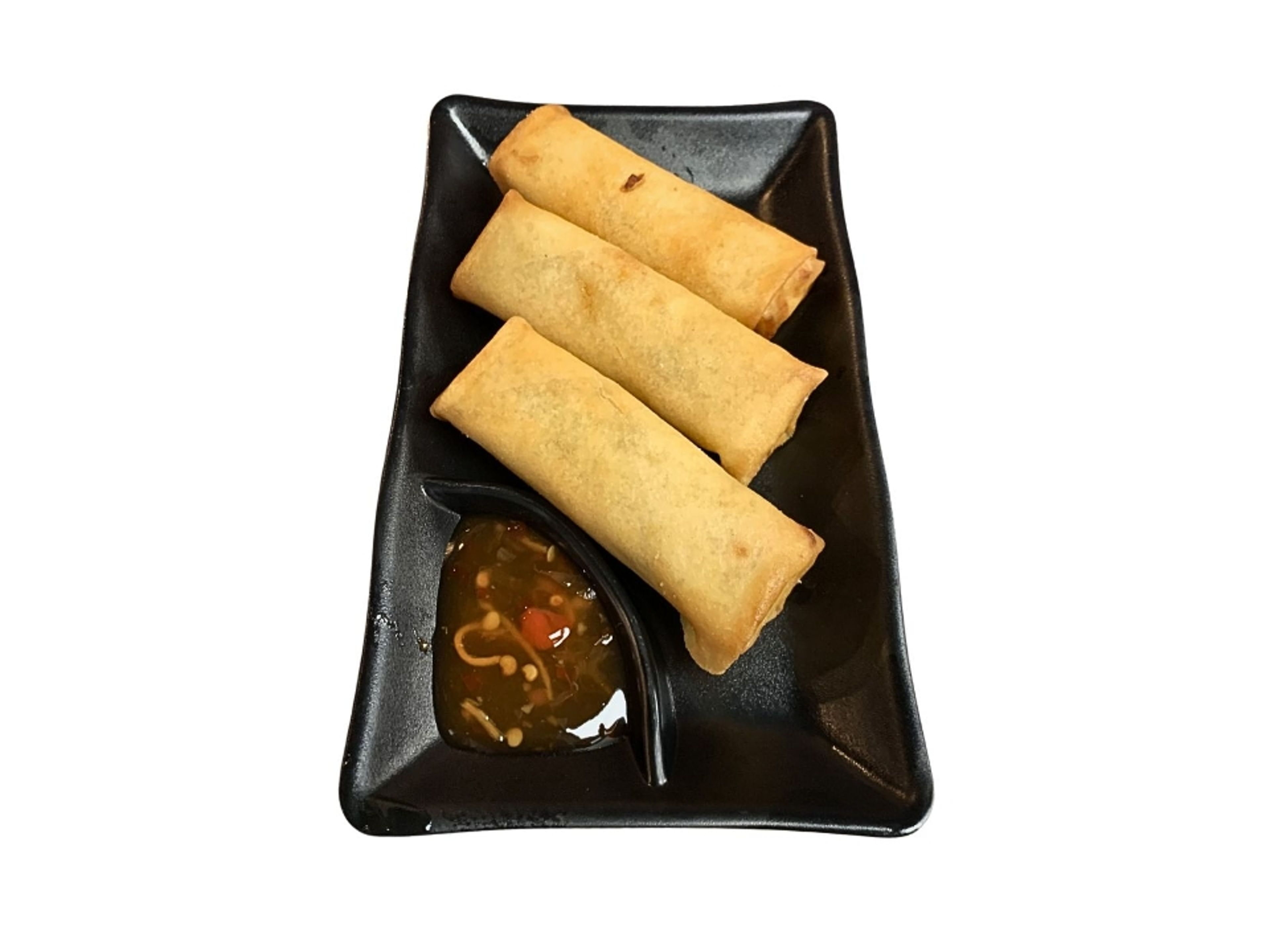 Veggie spring rolls.