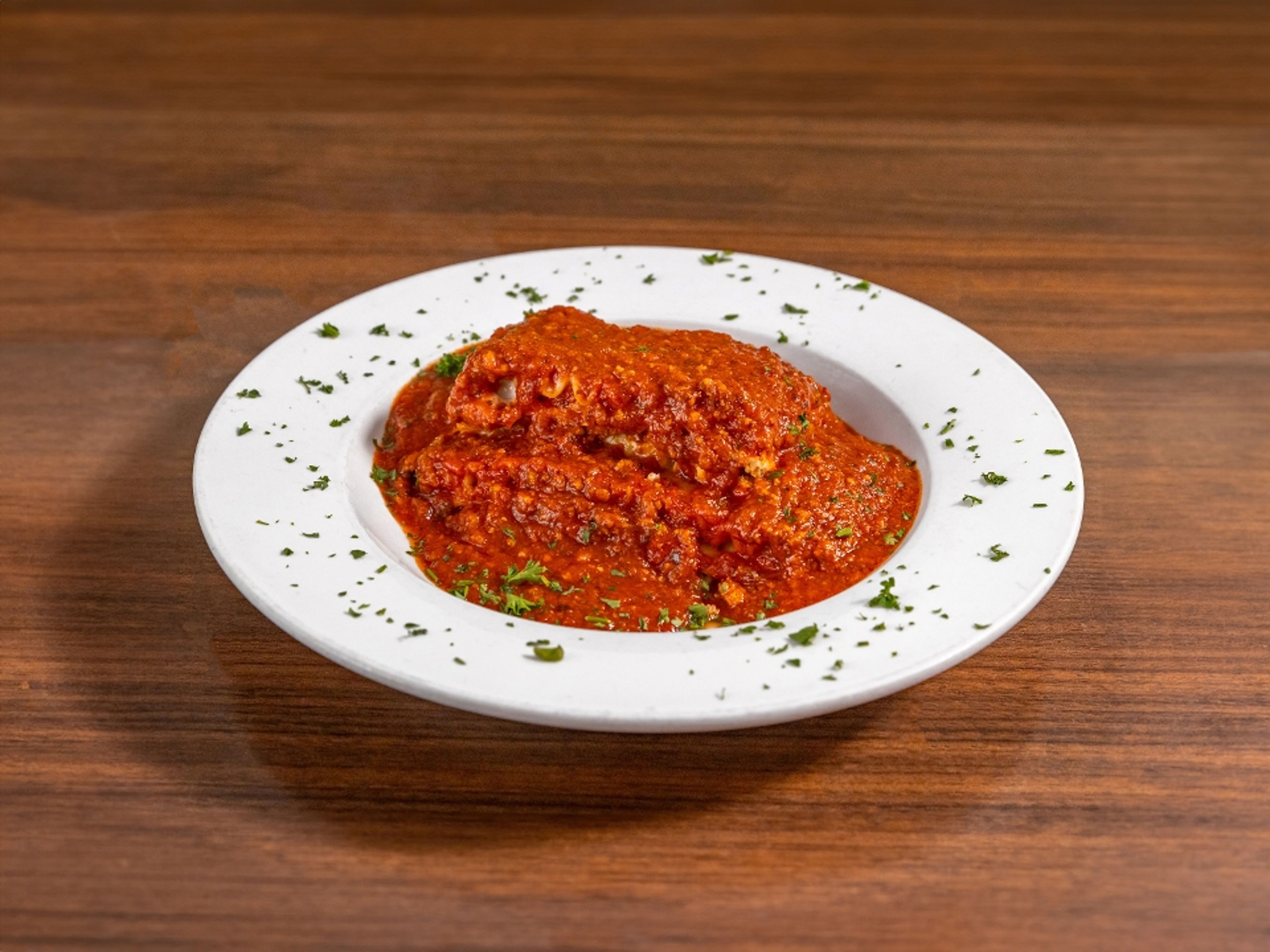 Lasagna with Marinara.