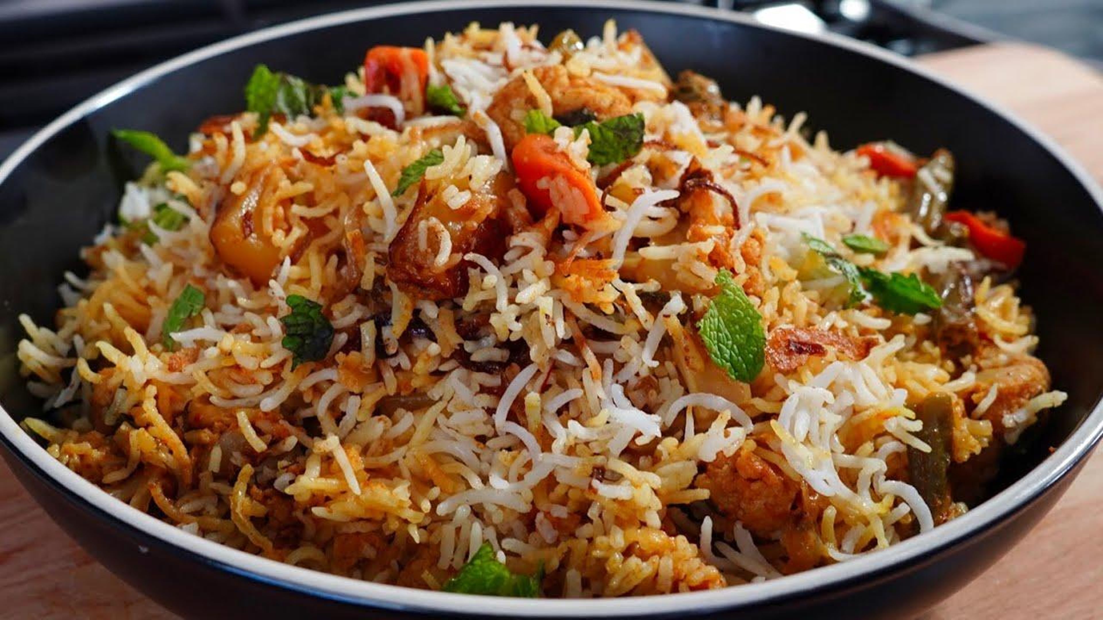 Vegetable Biryani.