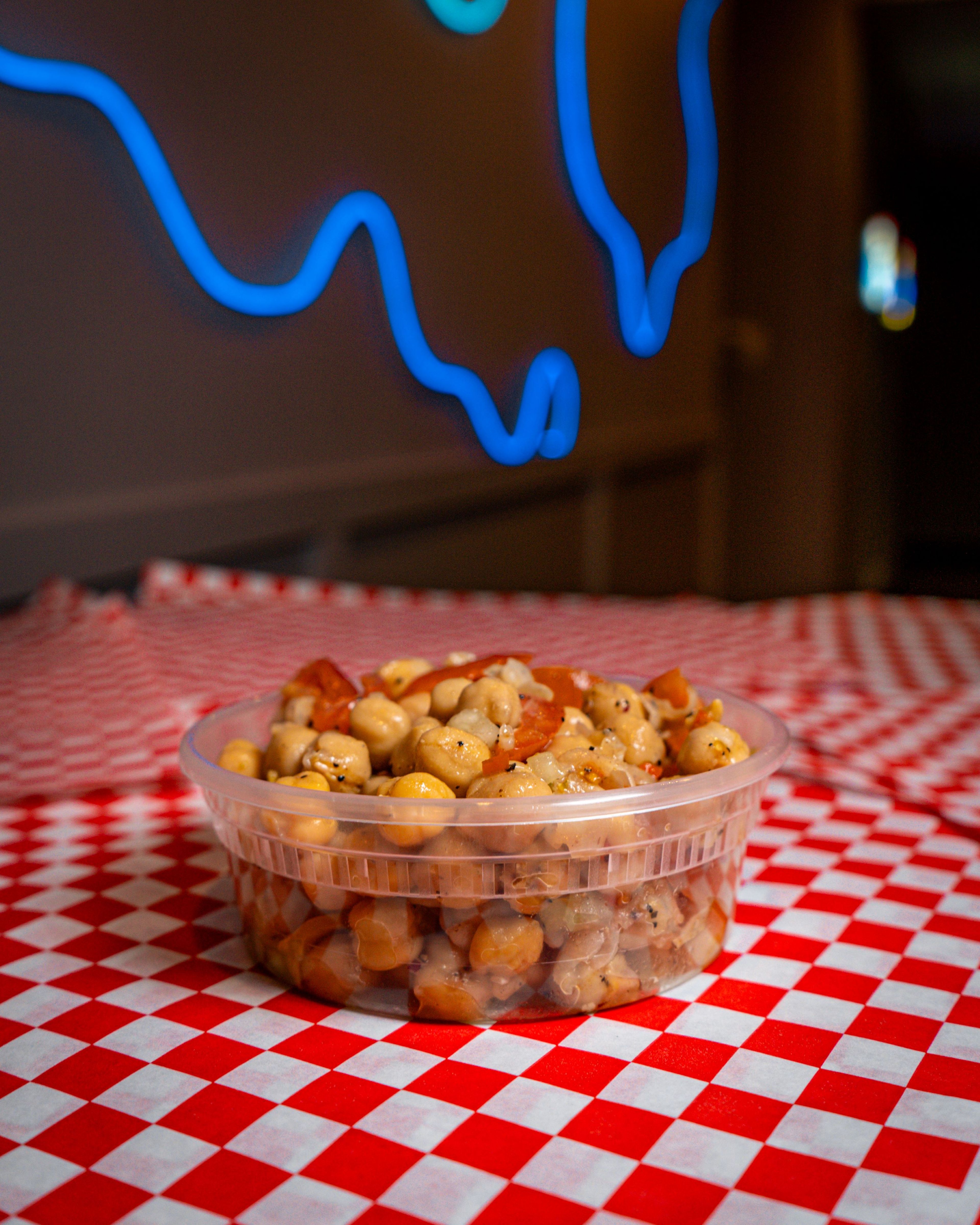 Small Chickpea Salad.