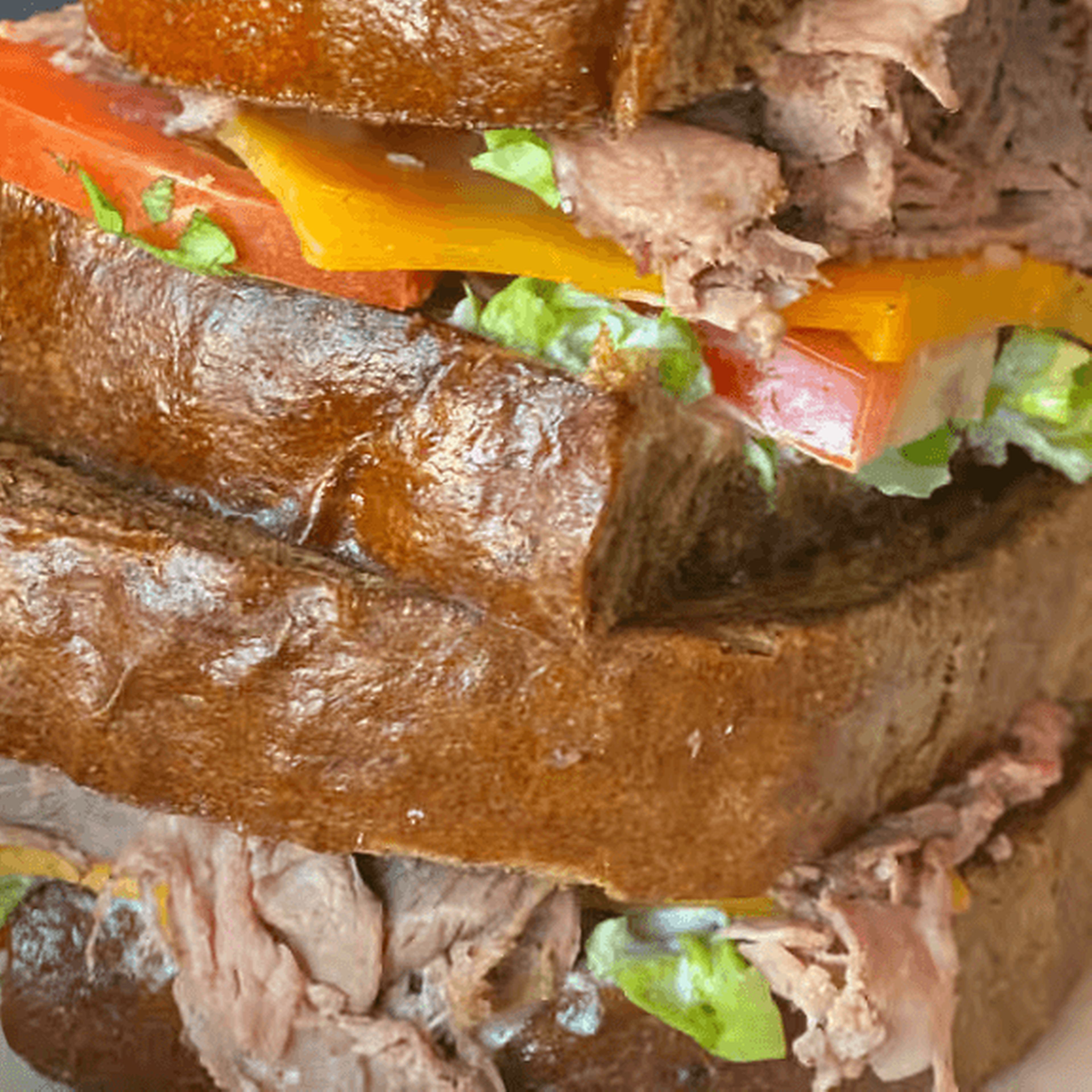 Cold Roast Beef Sammie.