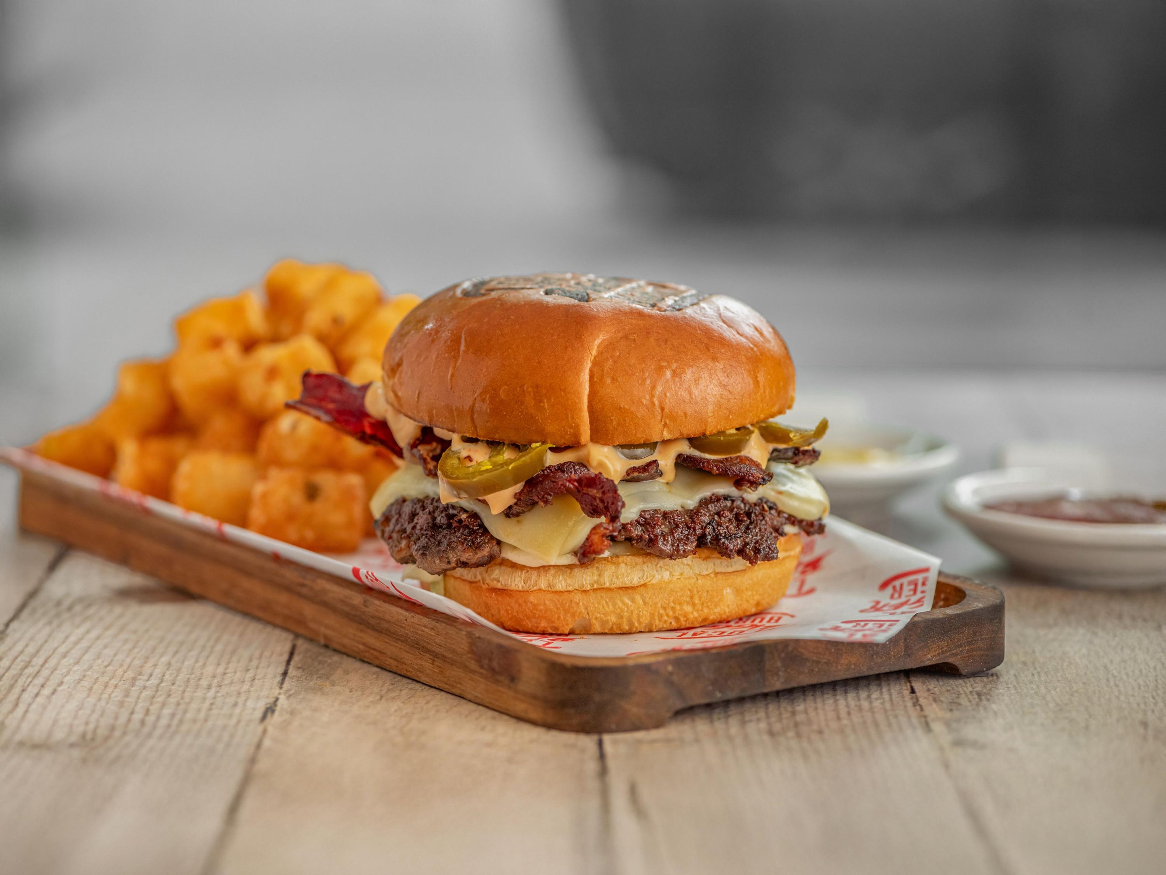 Single Spicy Smash Burger.