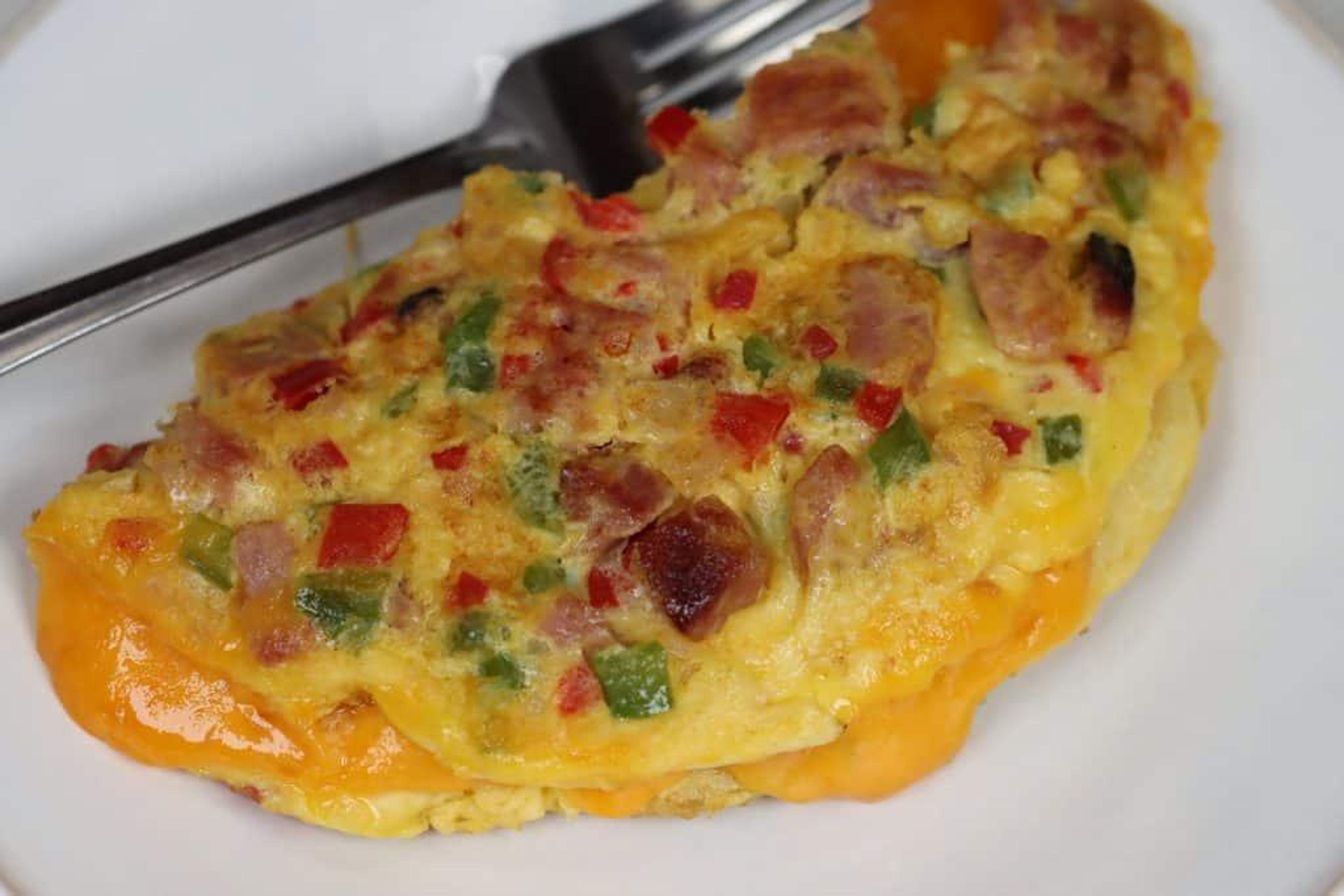 A Southern Omelet (Ham, Onions & Peppers).
