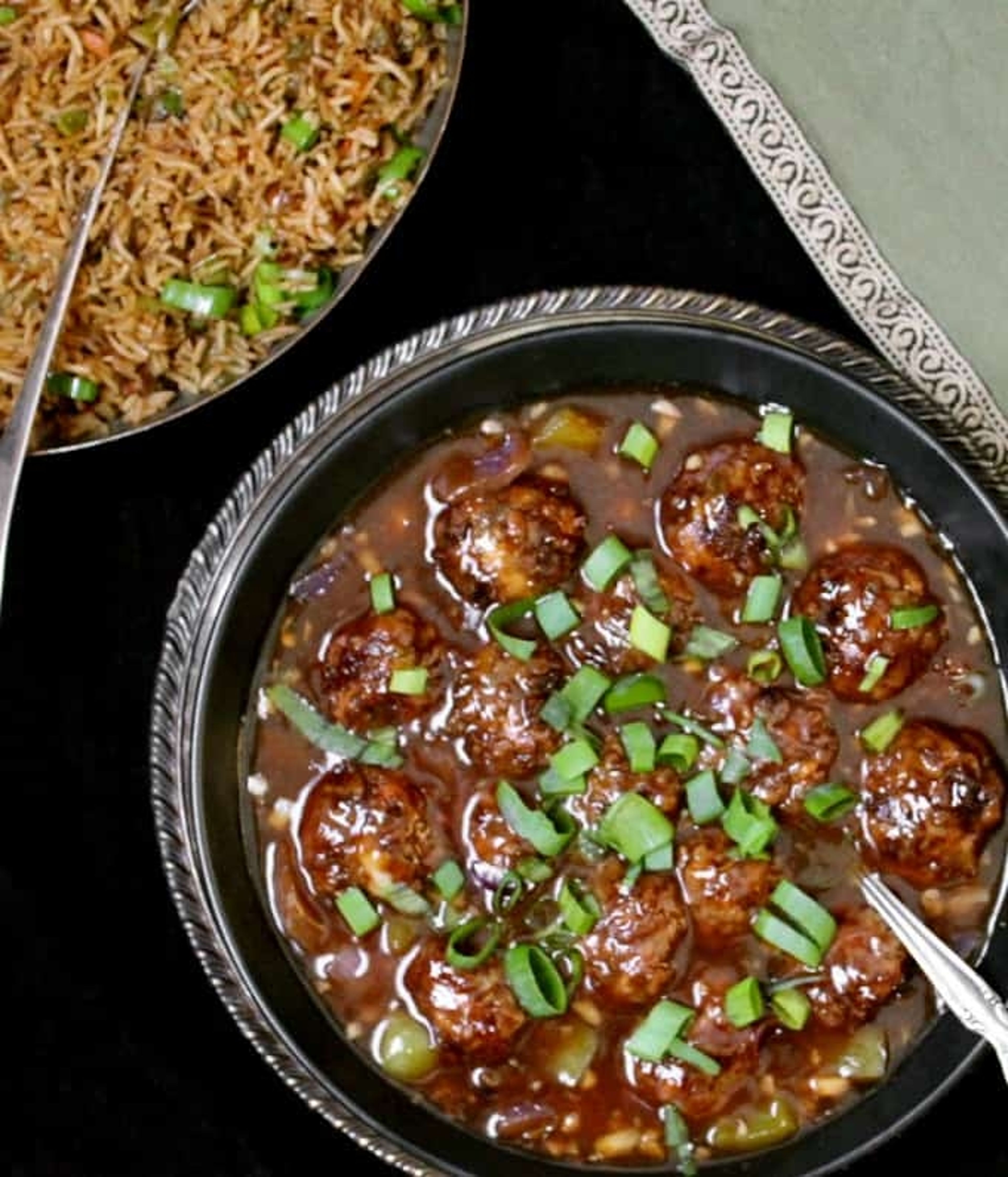 VEG MANCHURIAN BALLS.