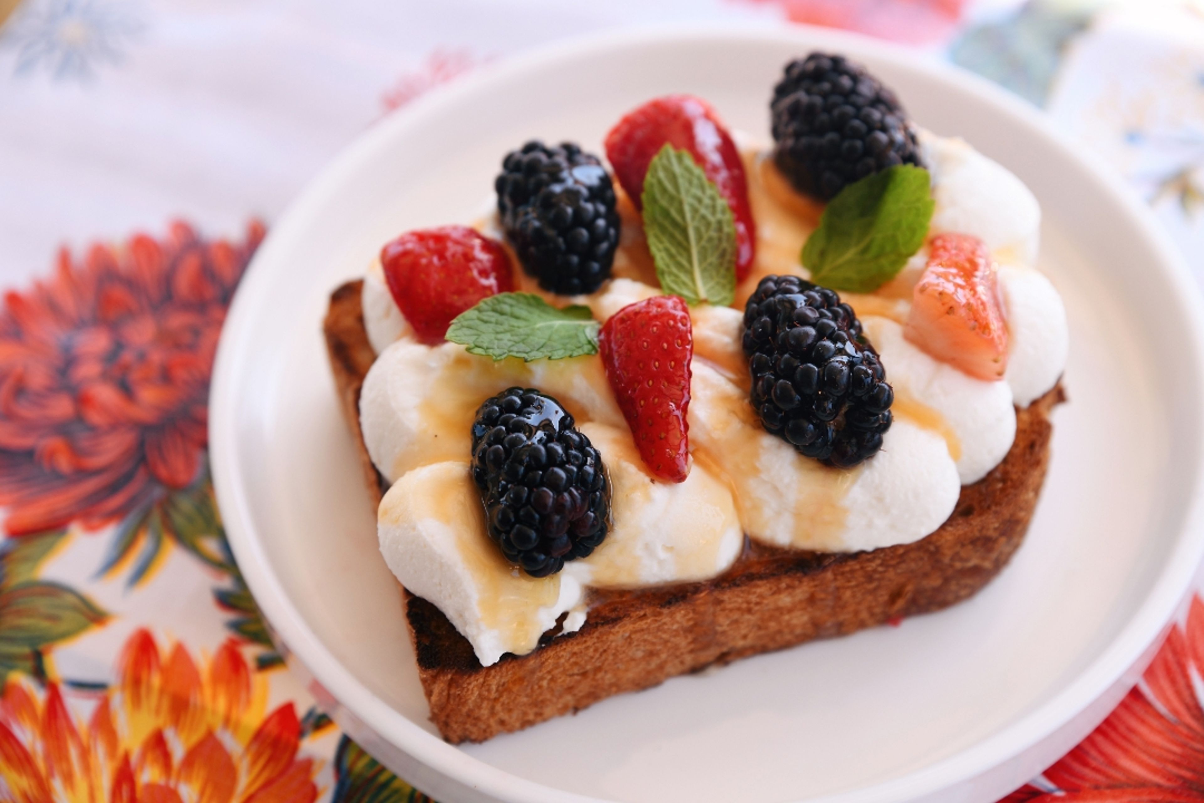 Ricotta + Berry Toast.