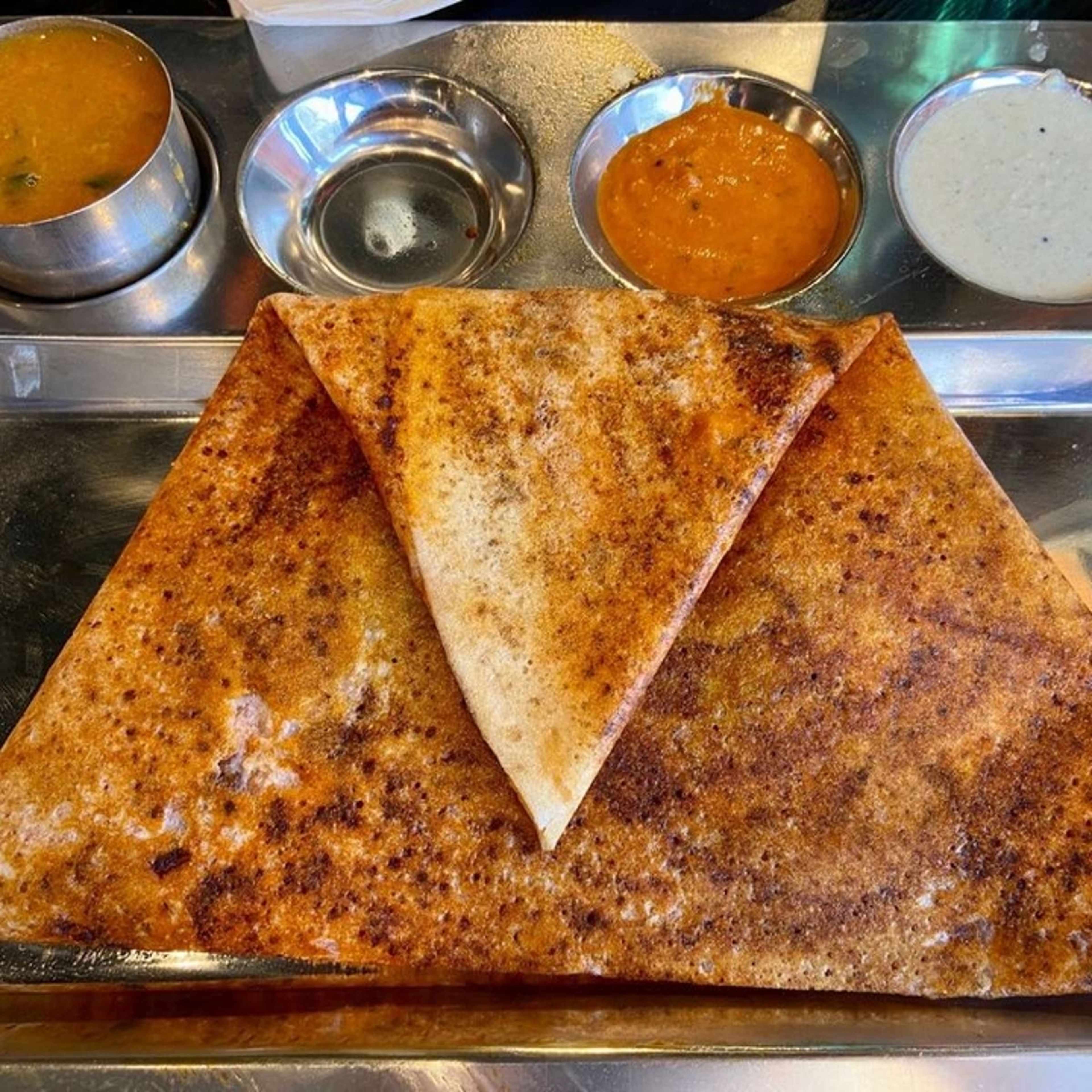Andhra kara Masala Dosa.