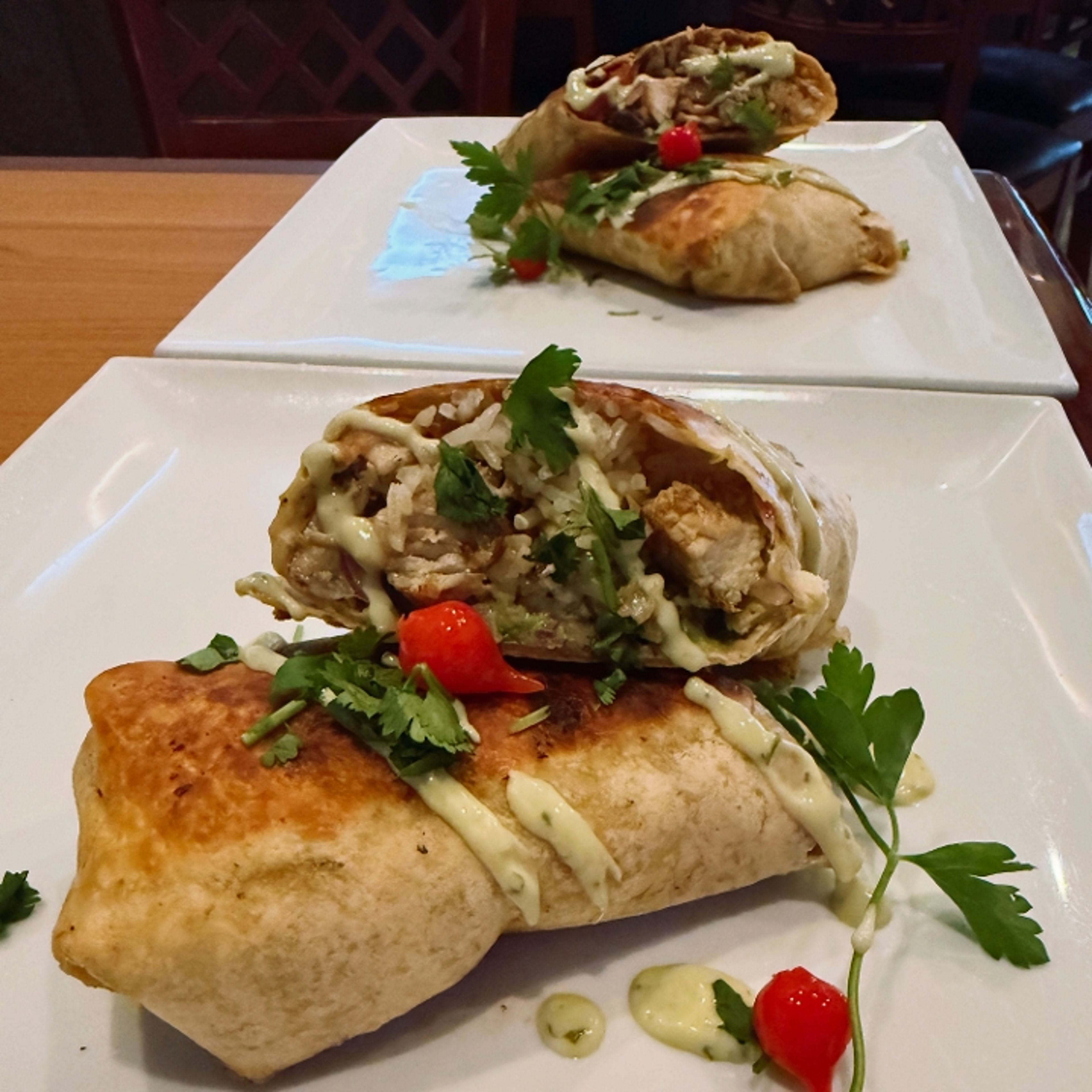 Inca Fire Chicken Wrap.