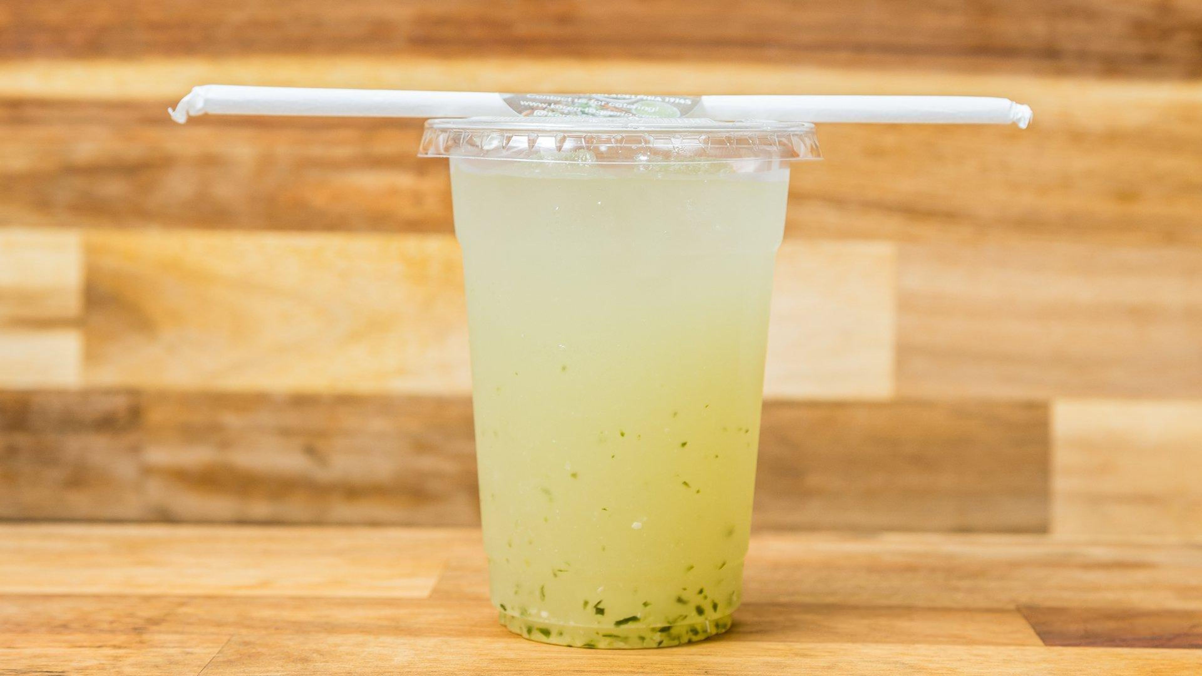 Cucumber Lemon Agua Fresca.