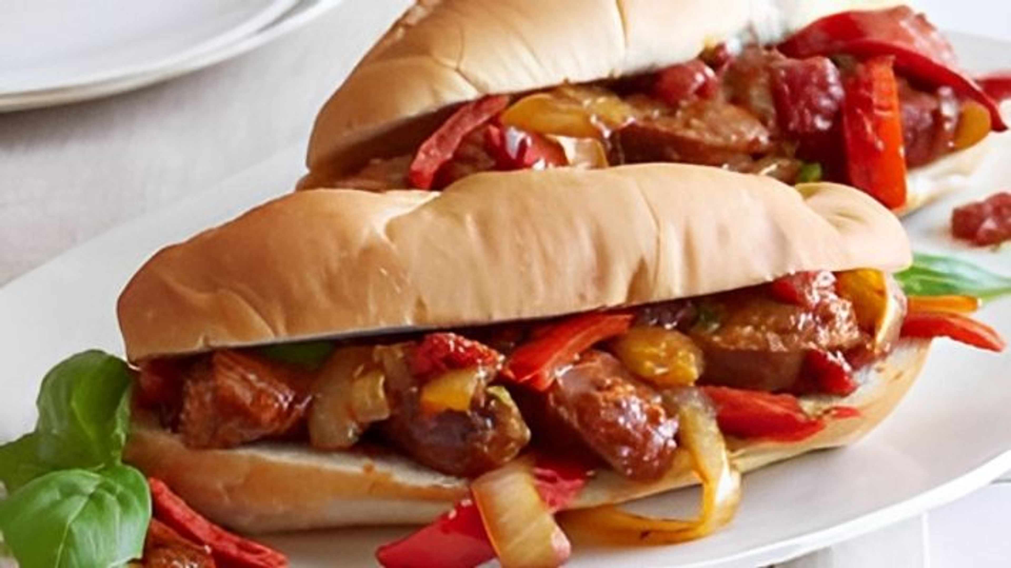 Cajun Sausage Sandwich.