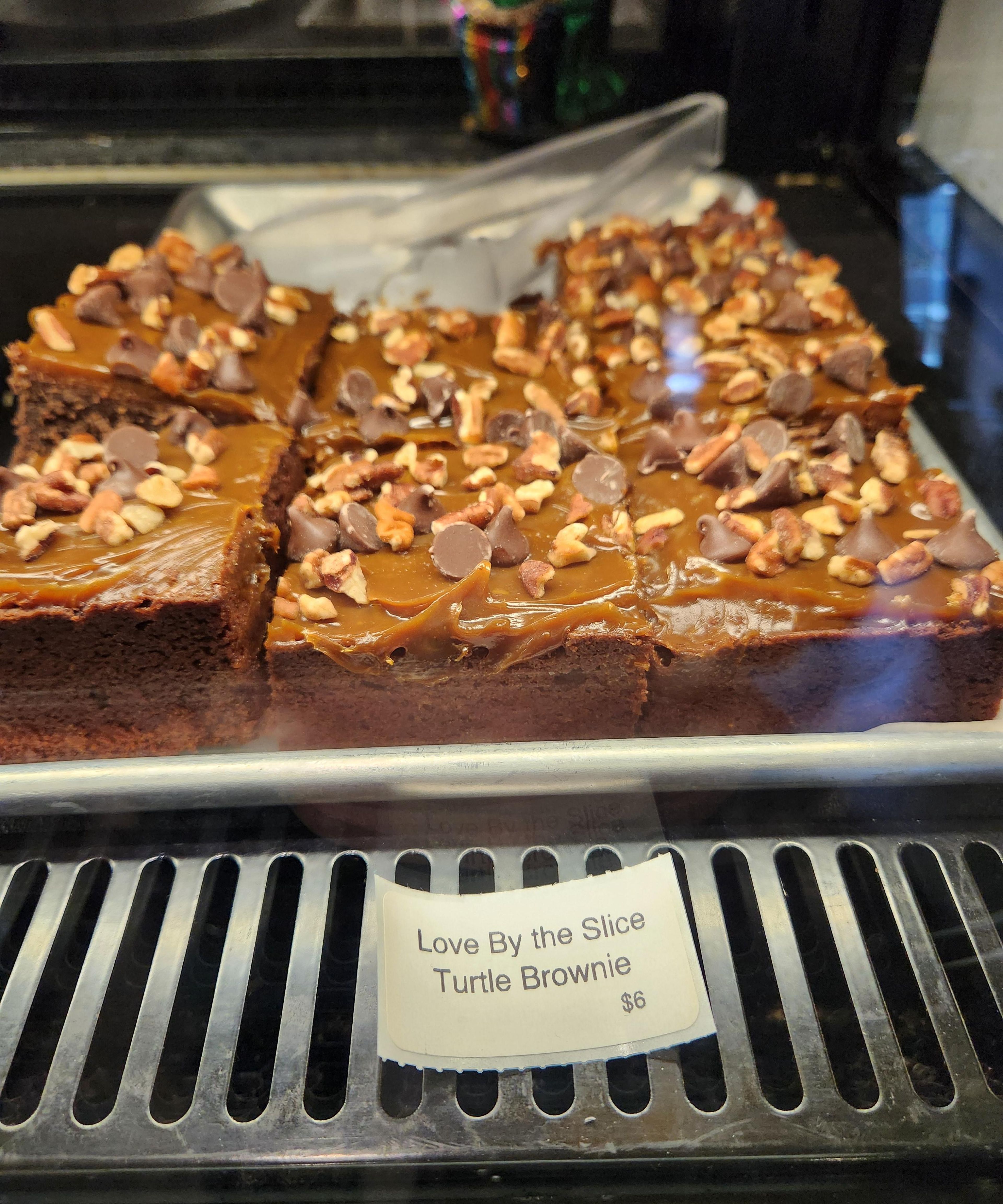 Love By The Slice Turtle Brownie.