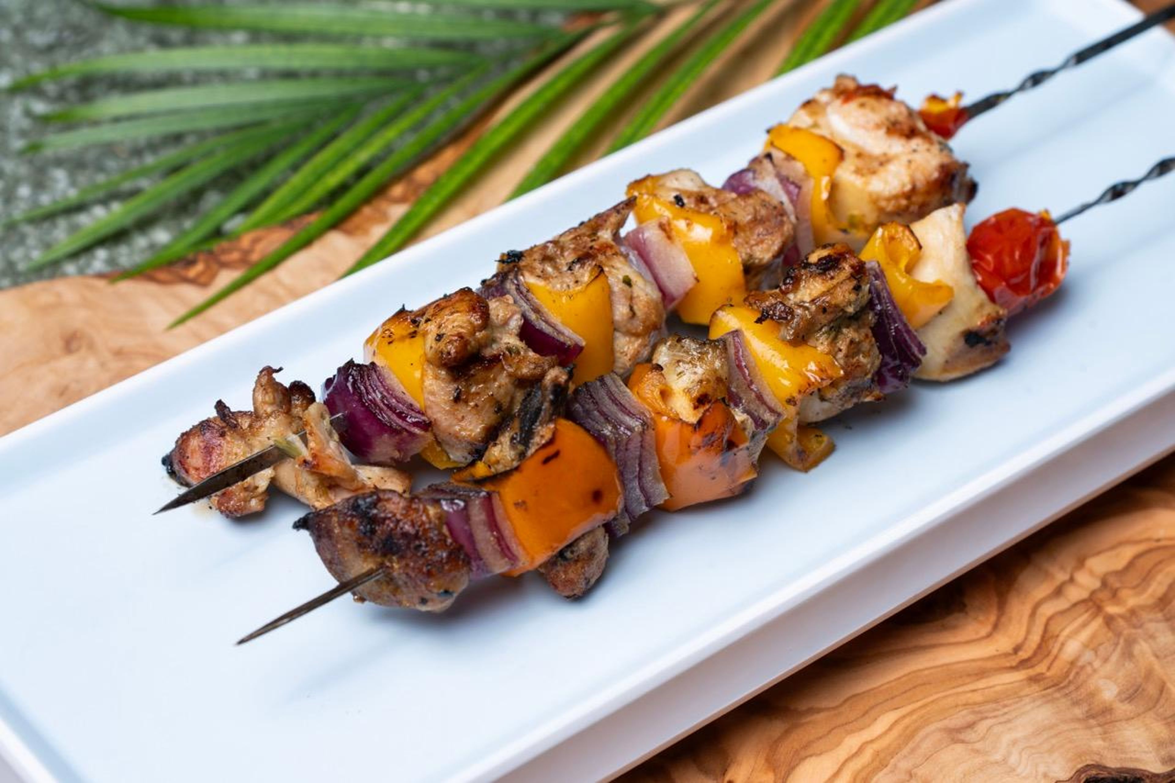Baked Chicken Skewer.