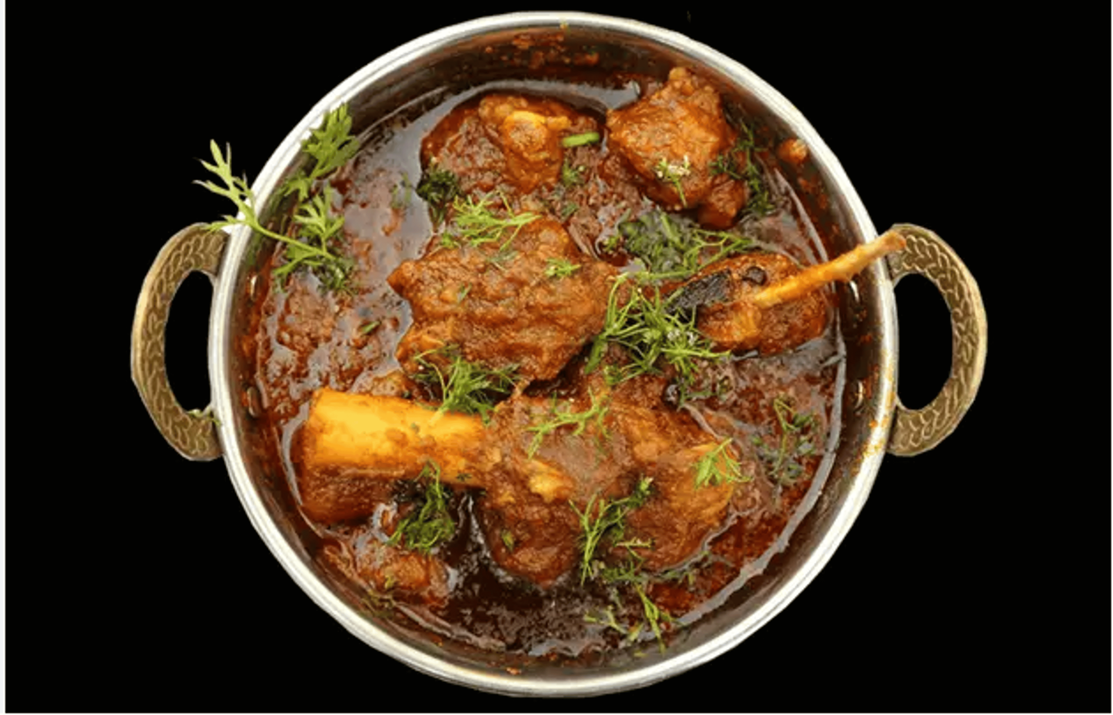 Kadai Ginger Goat Curry.