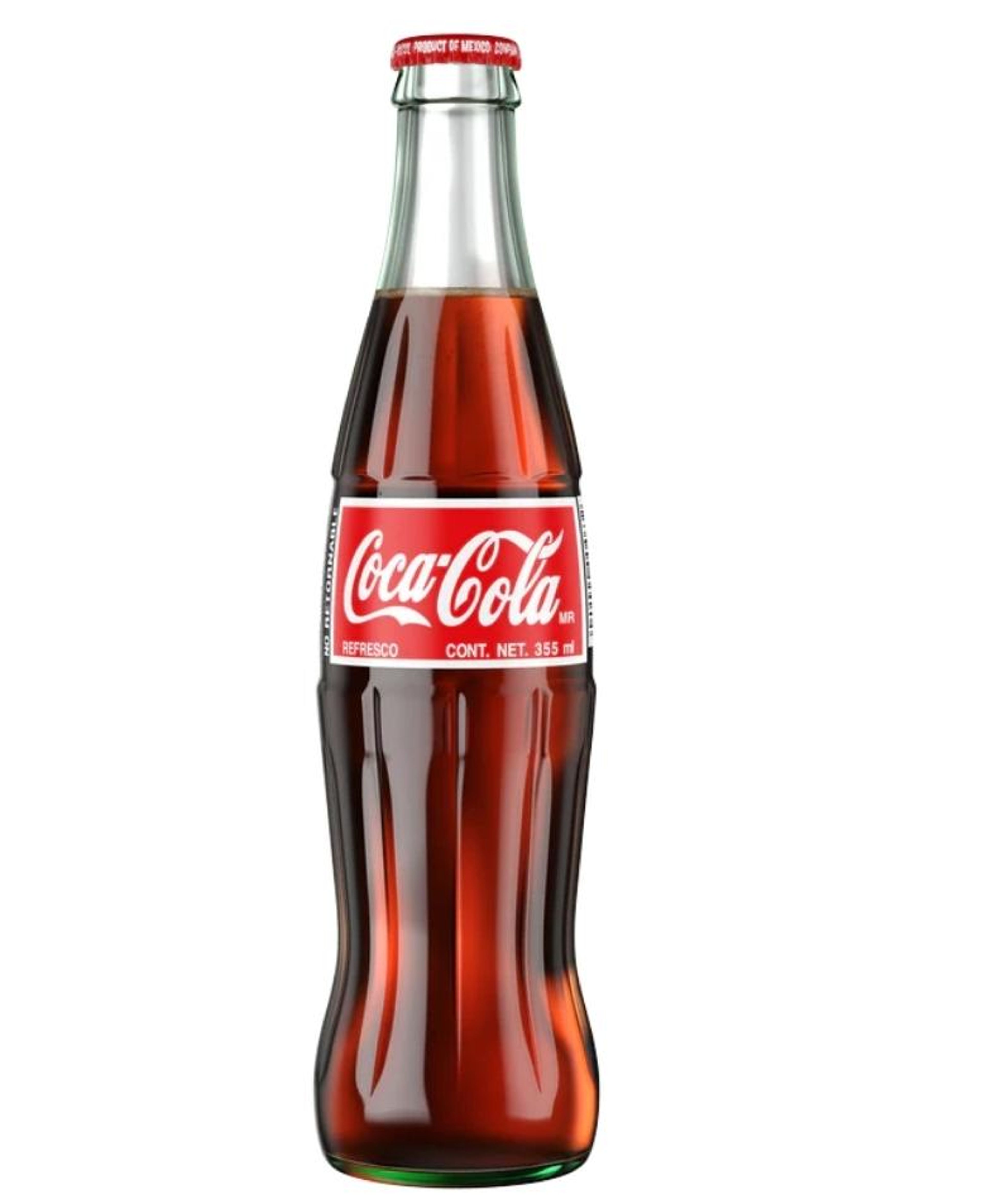 Coke Glass Mexican Bottle 12 oz.