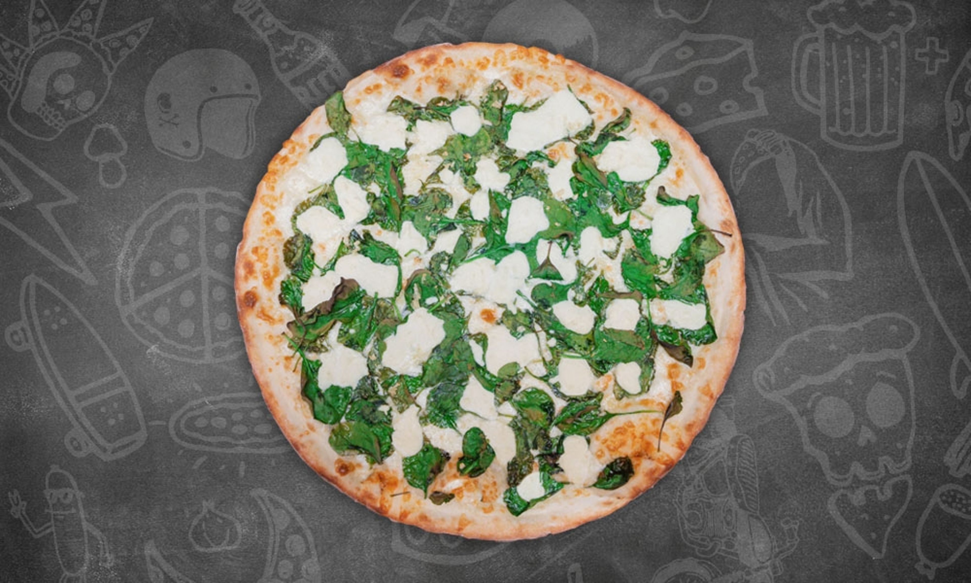 Spinach Ricotta Whole Pie.
