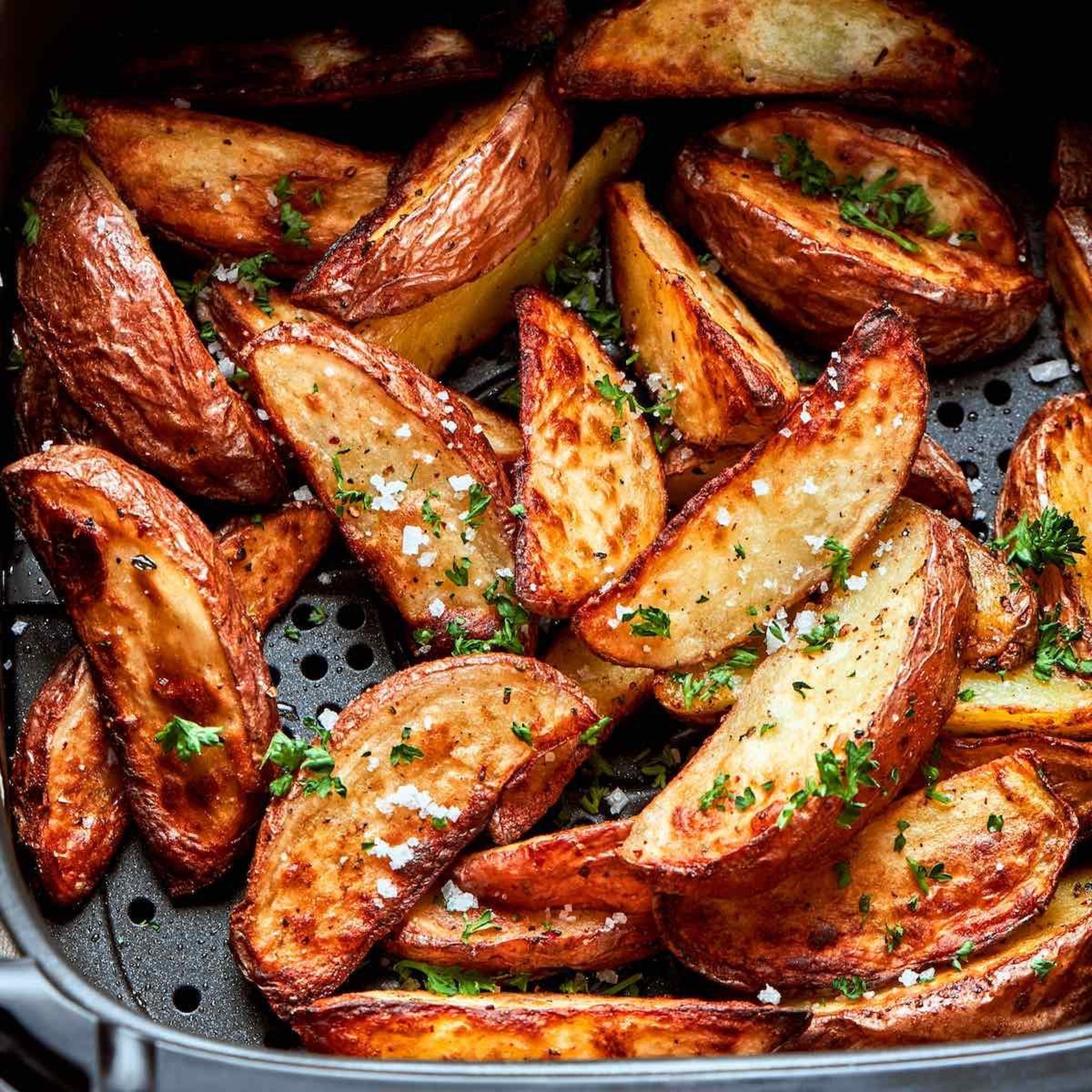 Seasoned Fried Potato wedges.