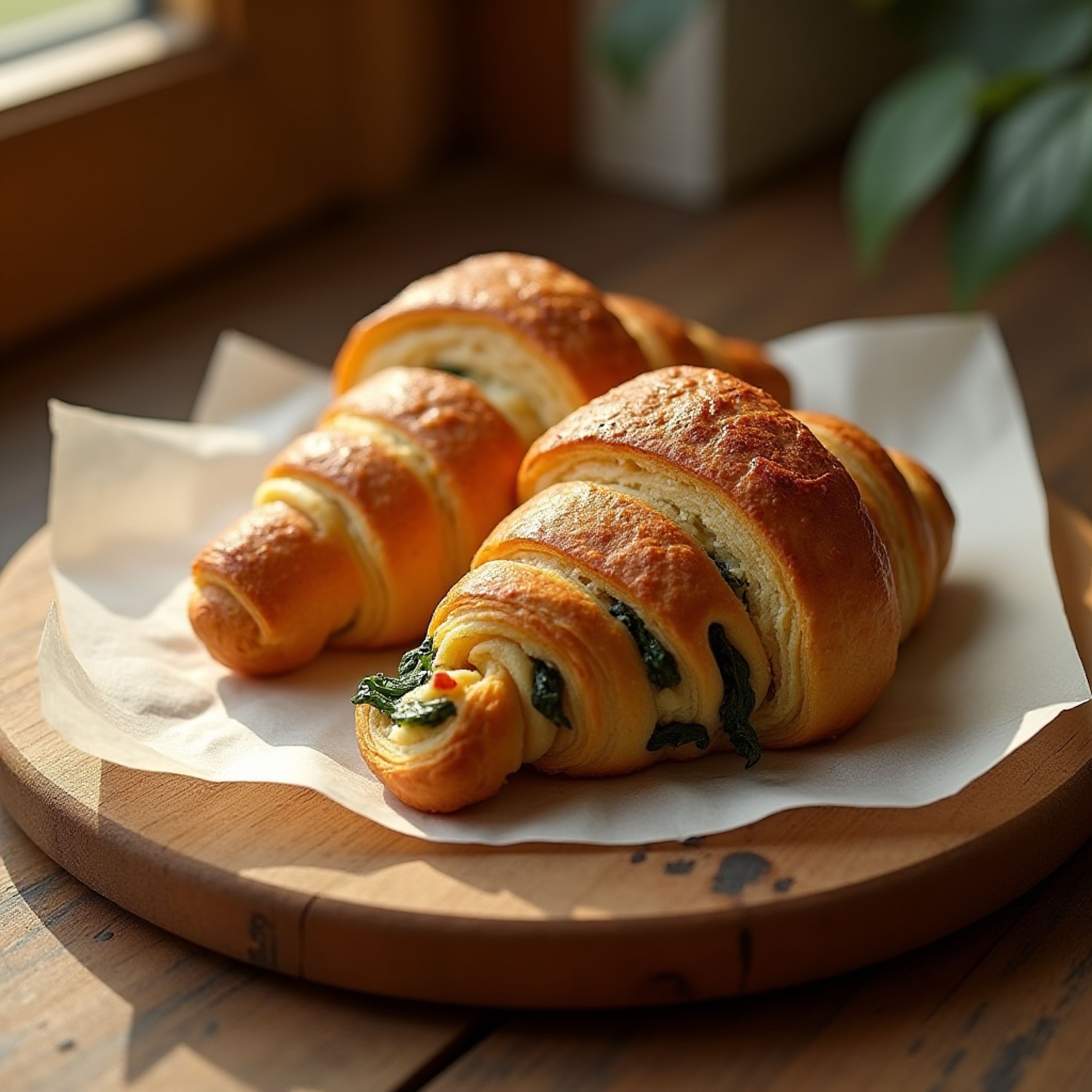 Spinach & Feta Croissant.