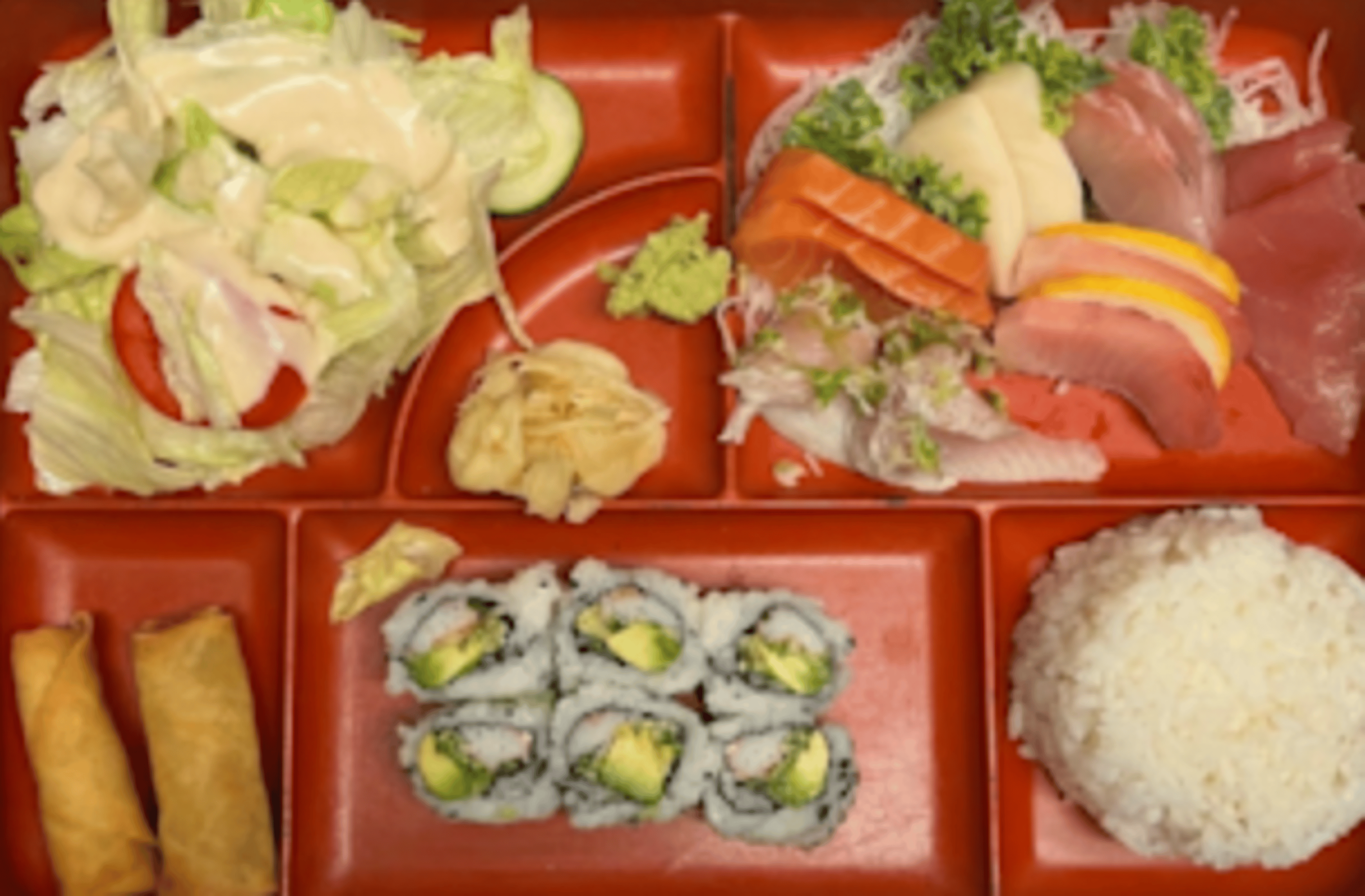 Sashimi Lunch Bento.