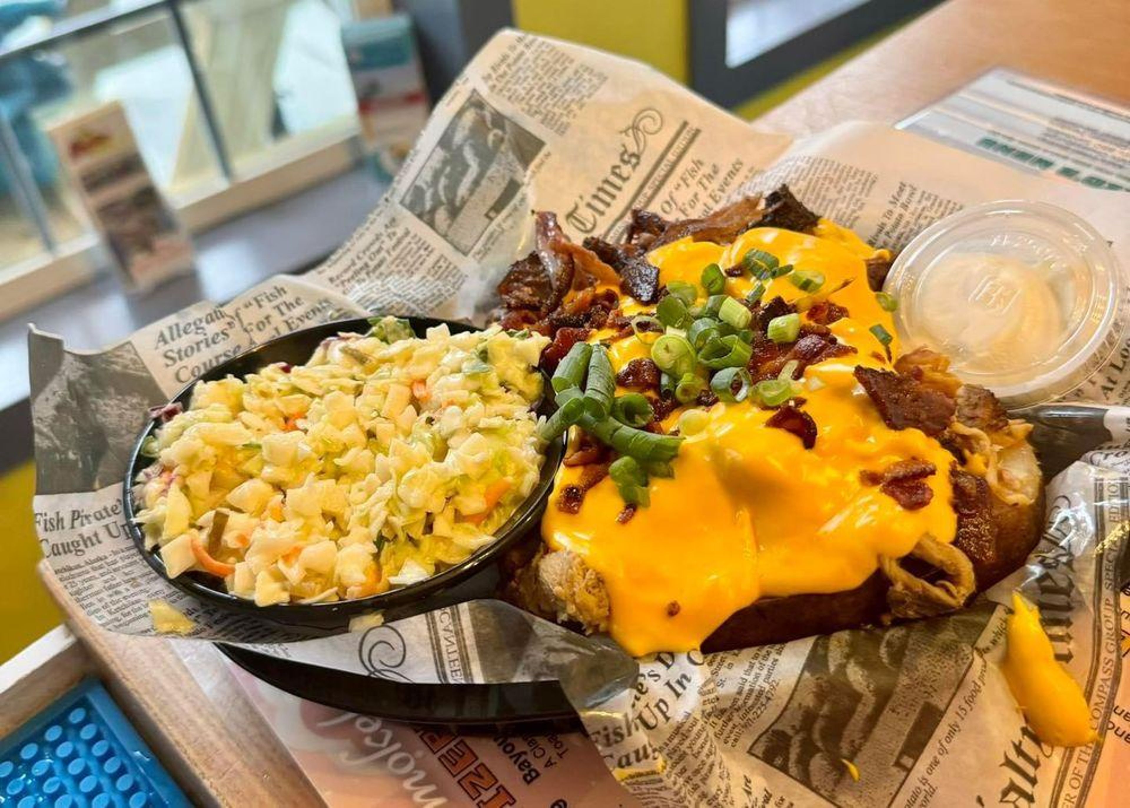 The Bar-B-Q Loaded Baked  Potato.