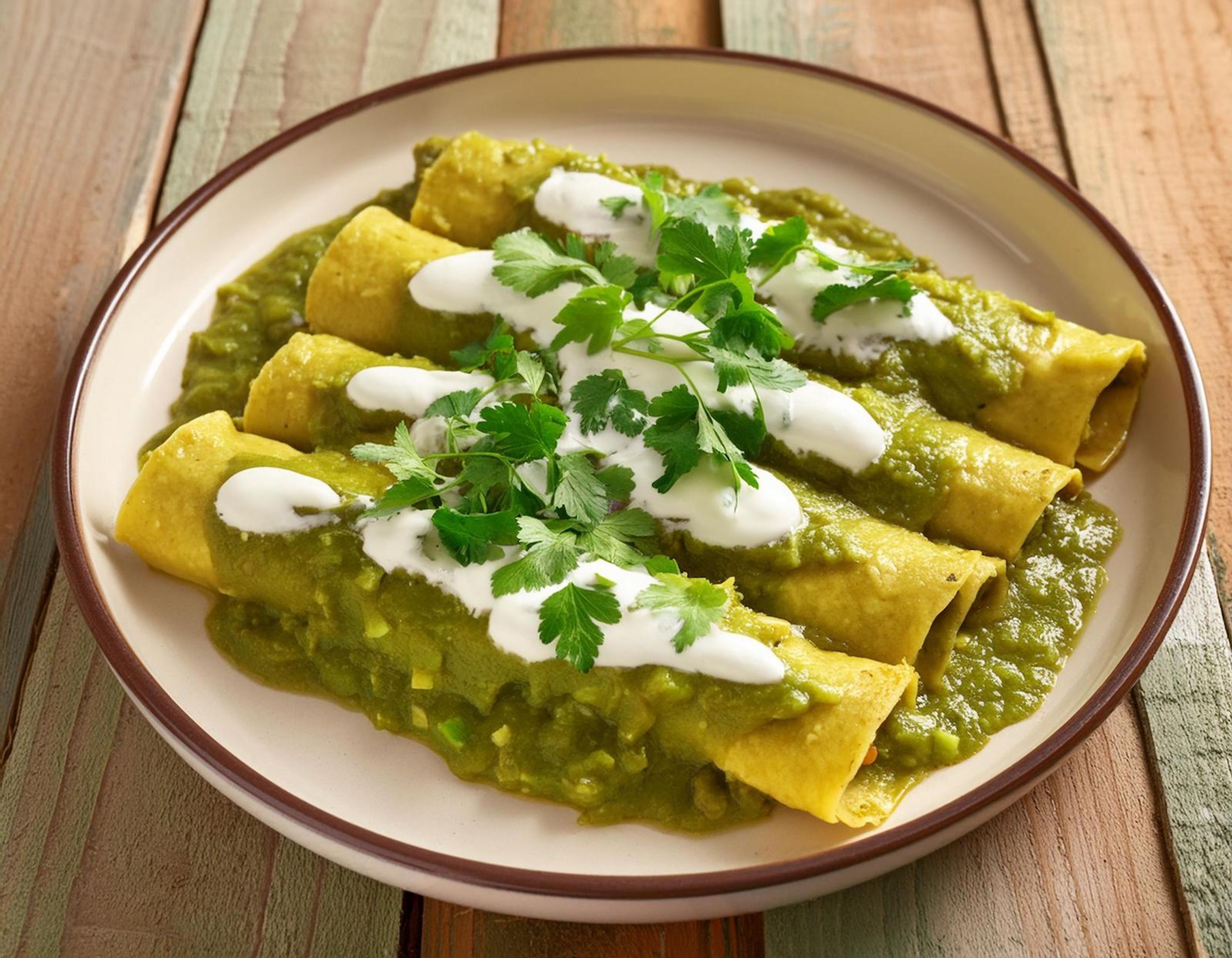 Enchiladas De Espinacas.