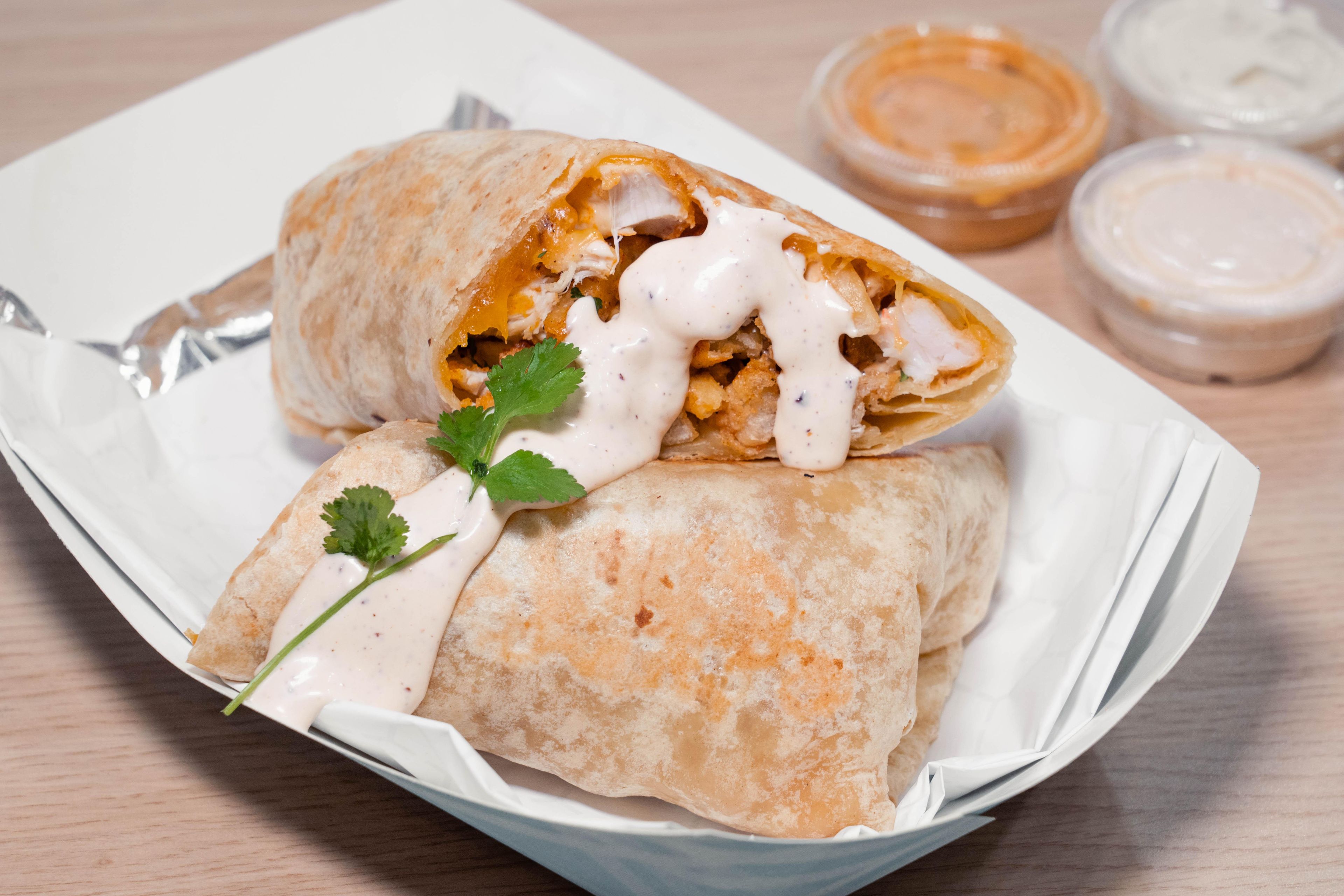 Surf n' Bird Burrito.