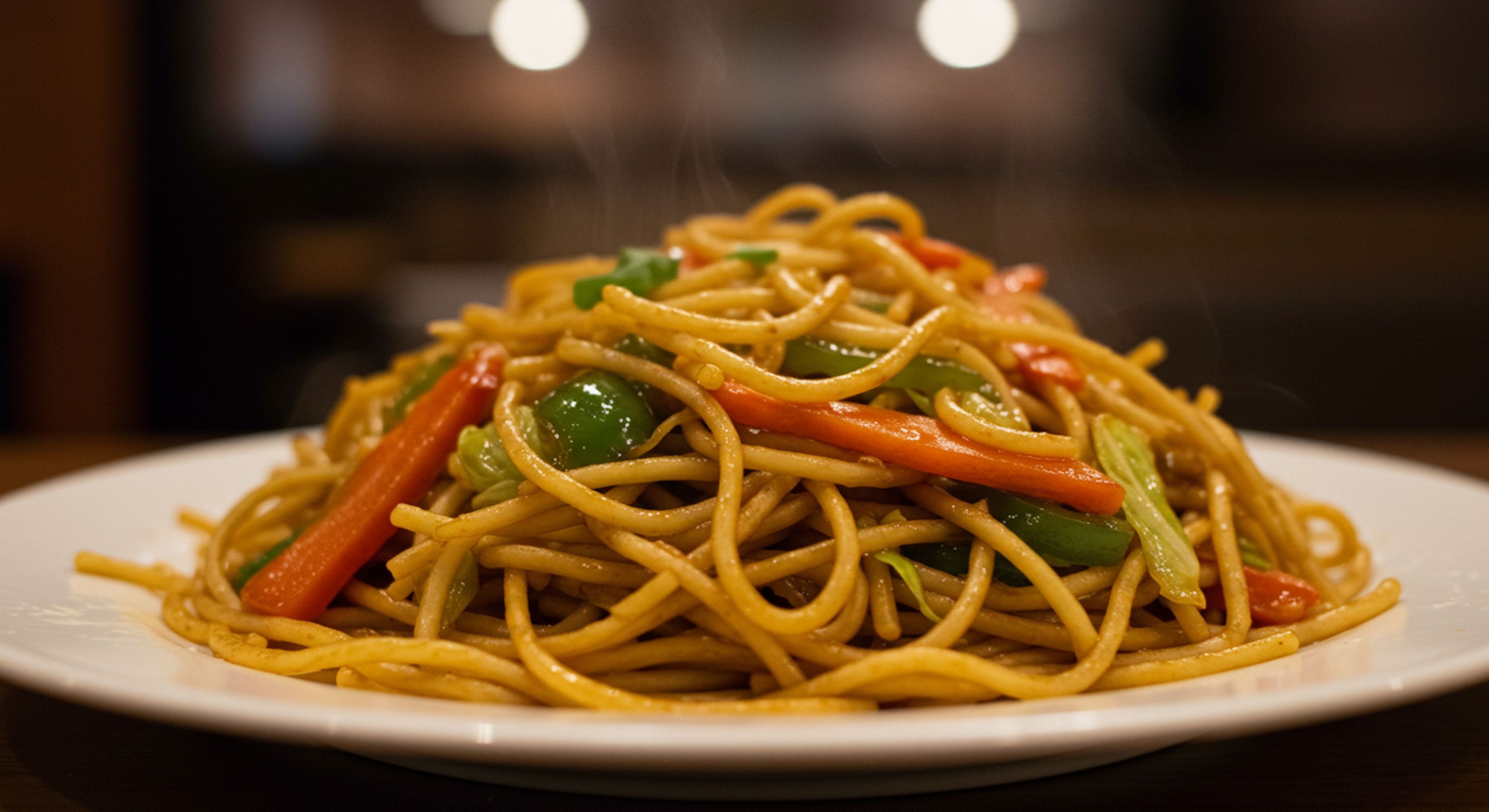 Veg Hakka Noodles.
