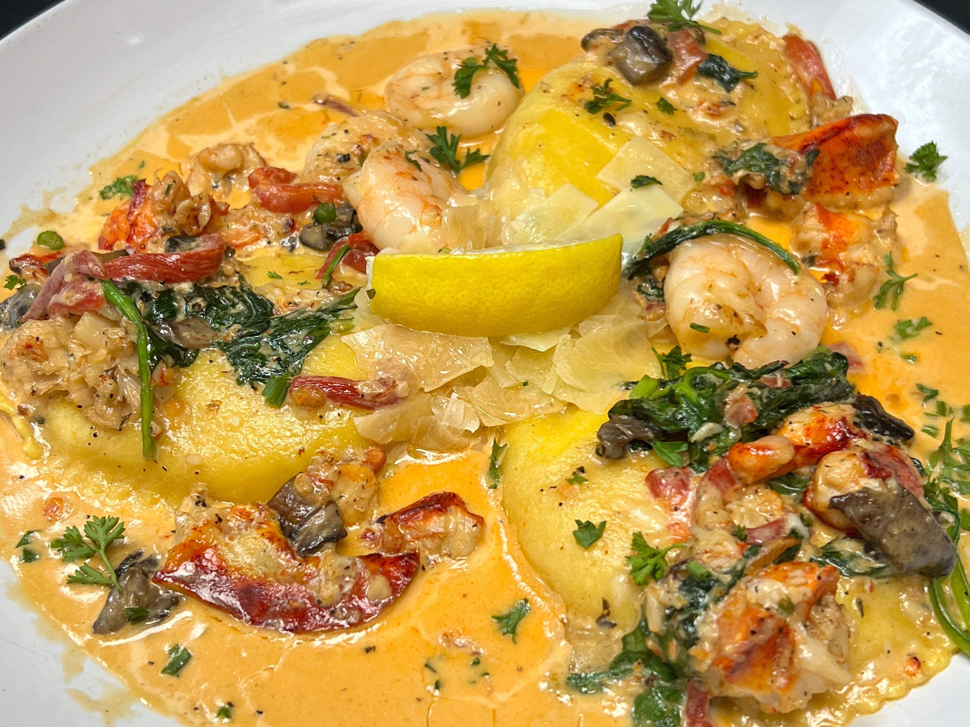 Seafood Ravioli.