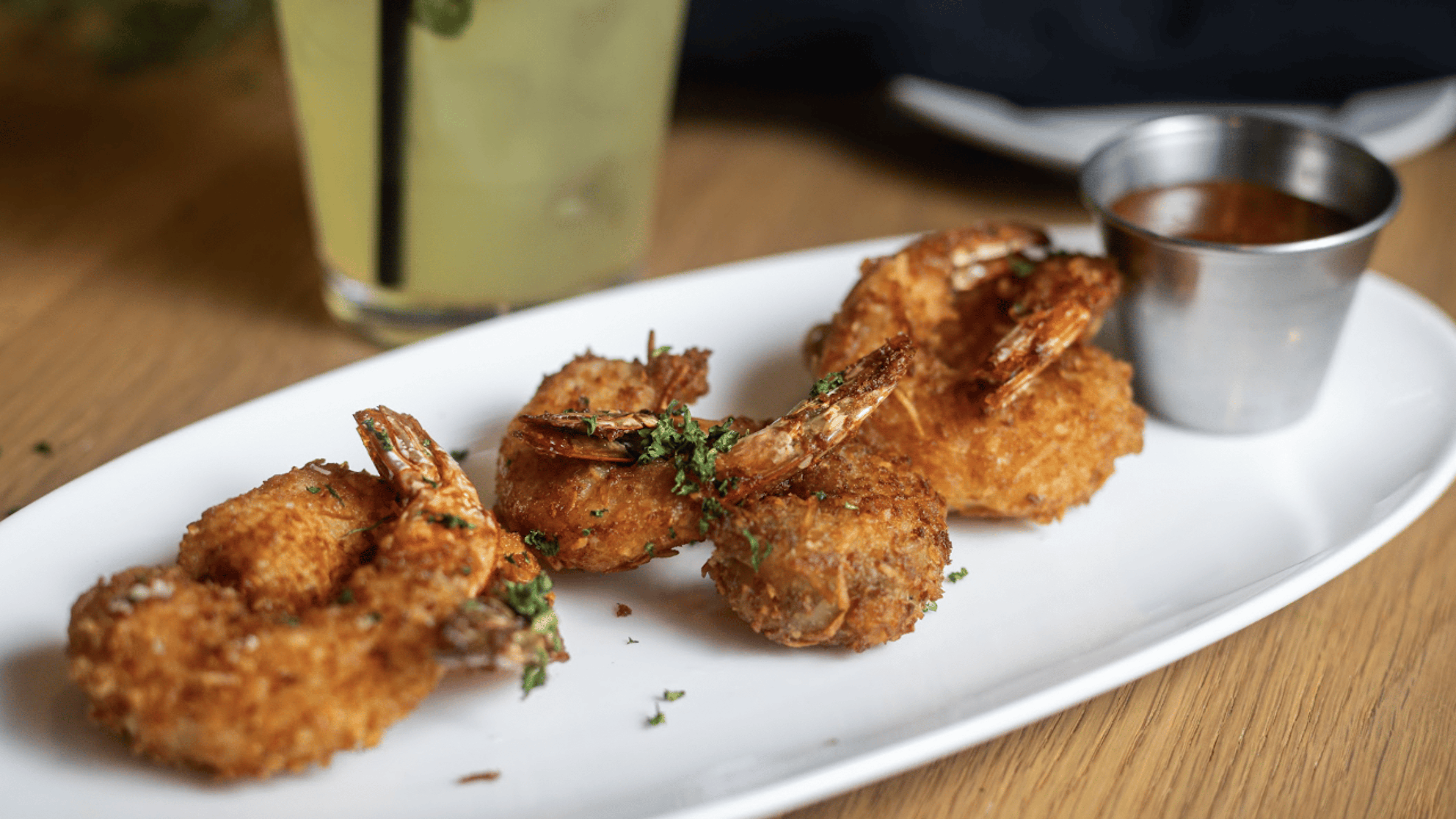 Crispy Coconut Shrimp.