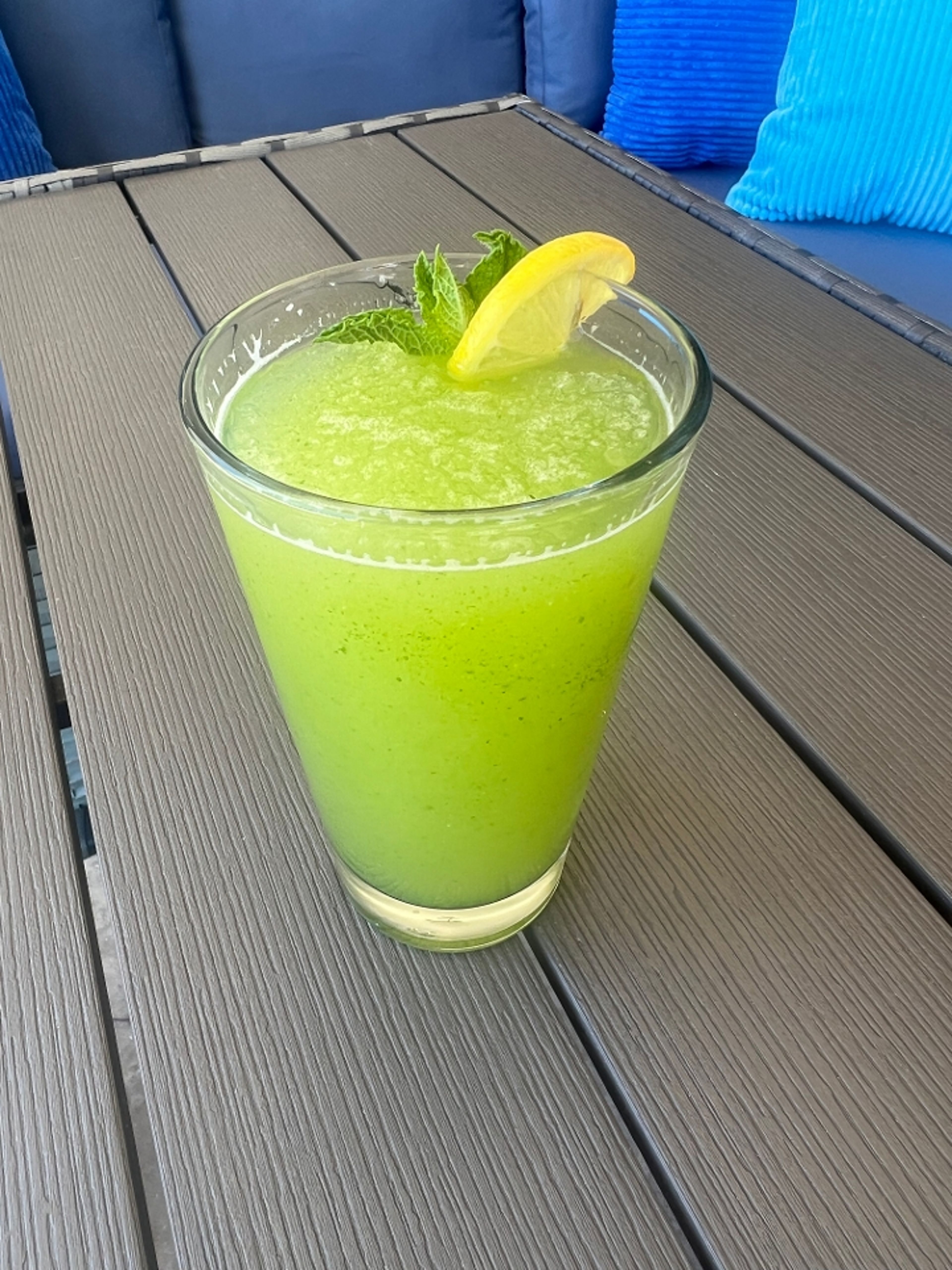 Iced Mint Lemonade.