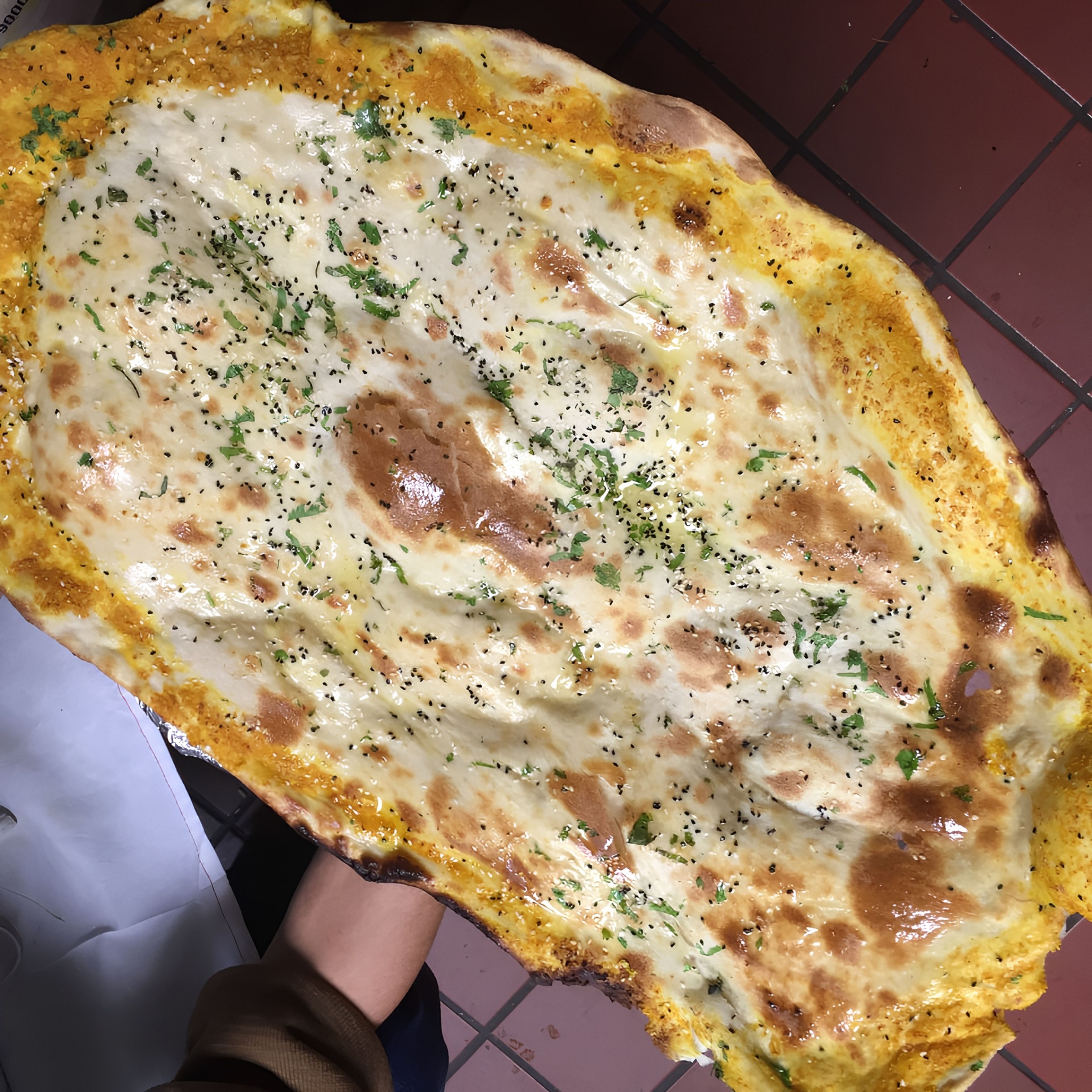 Family Naan- OUR SIGNATURE NAAN WHICH IS UNIQUE !!- can feed upto 4-6 people.