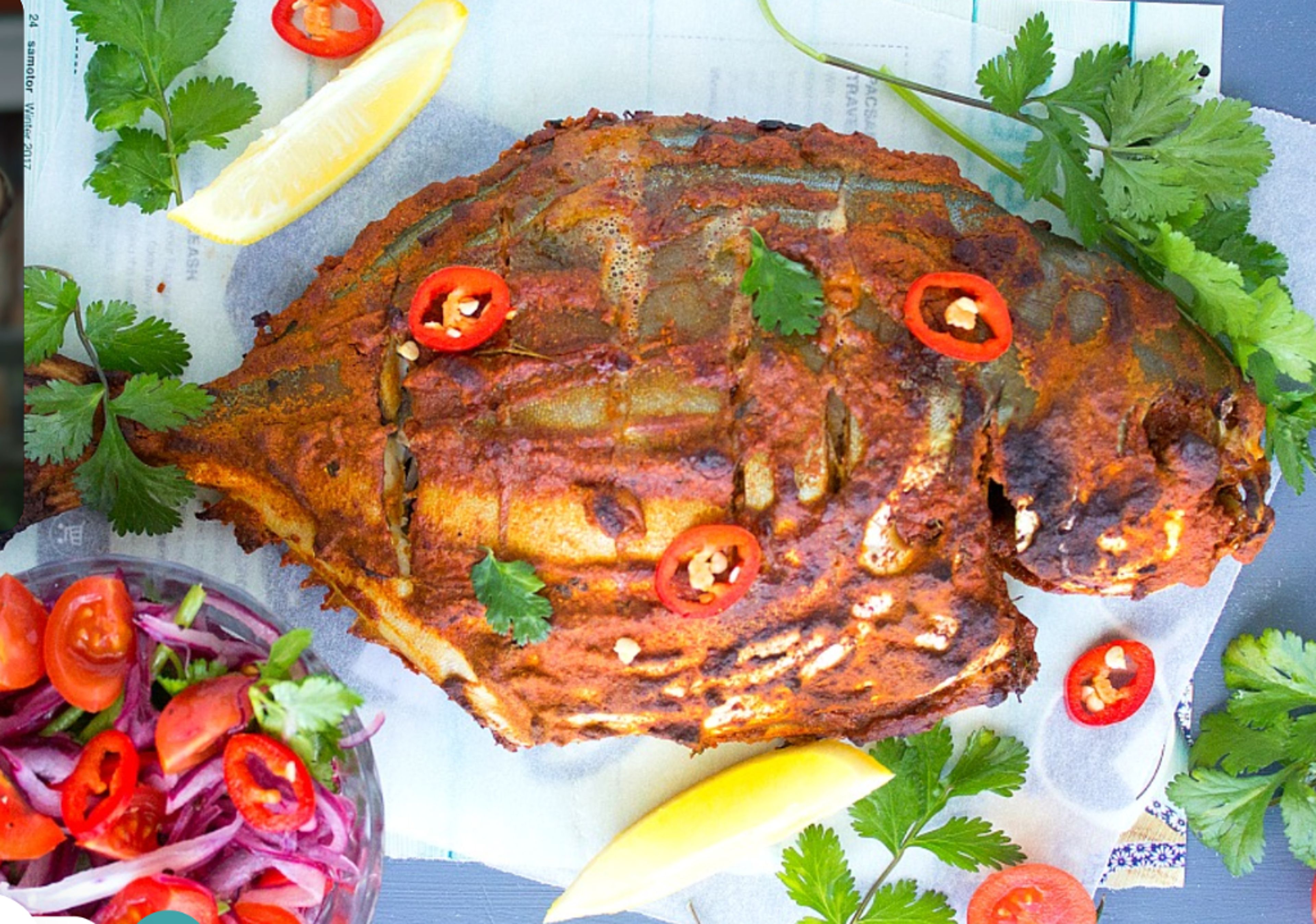 Tandoori Pomfret (Whole).