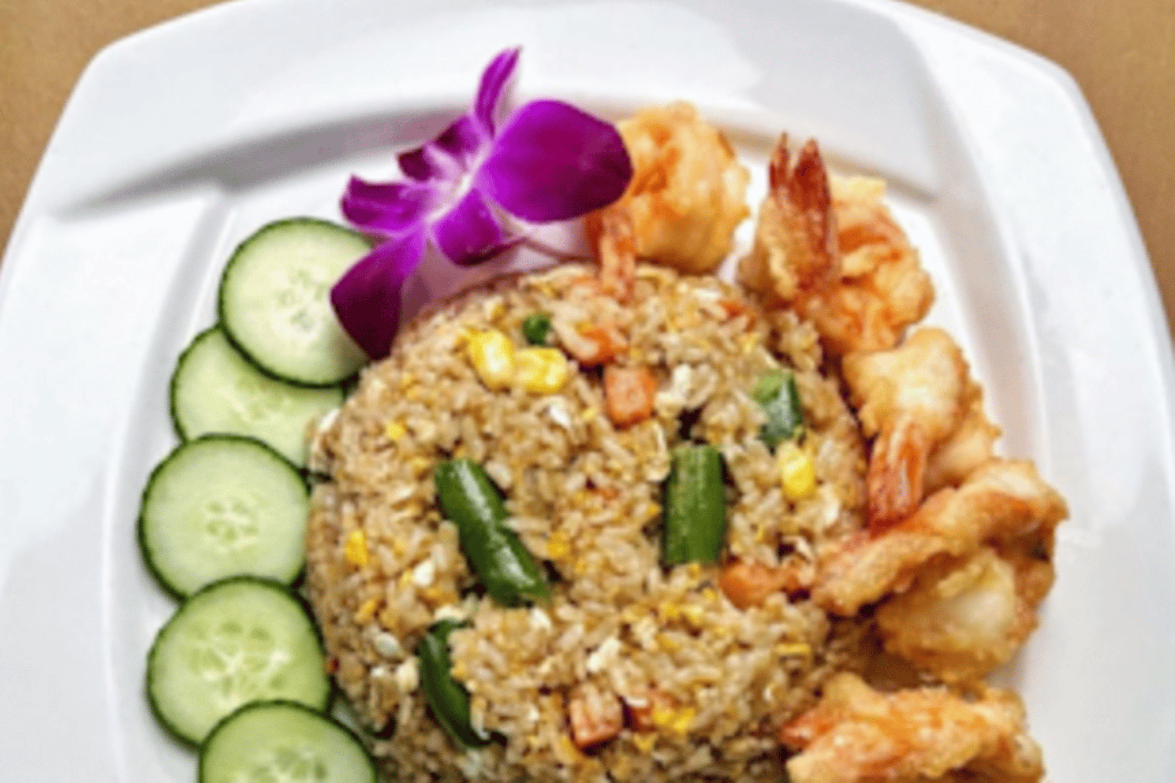 Japanese Fried Rice with Shrimp.