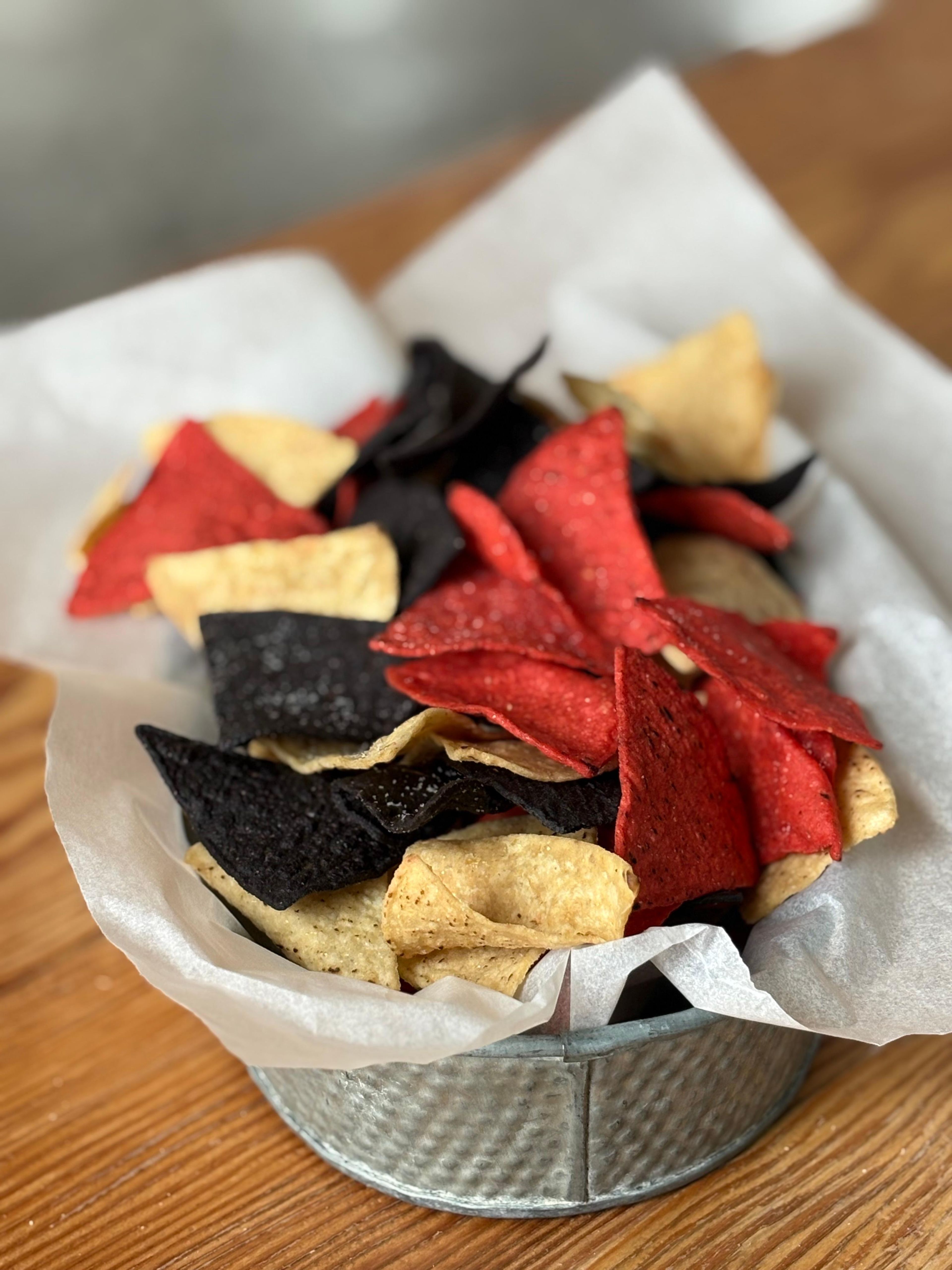 Basket of Tortilla Chips.